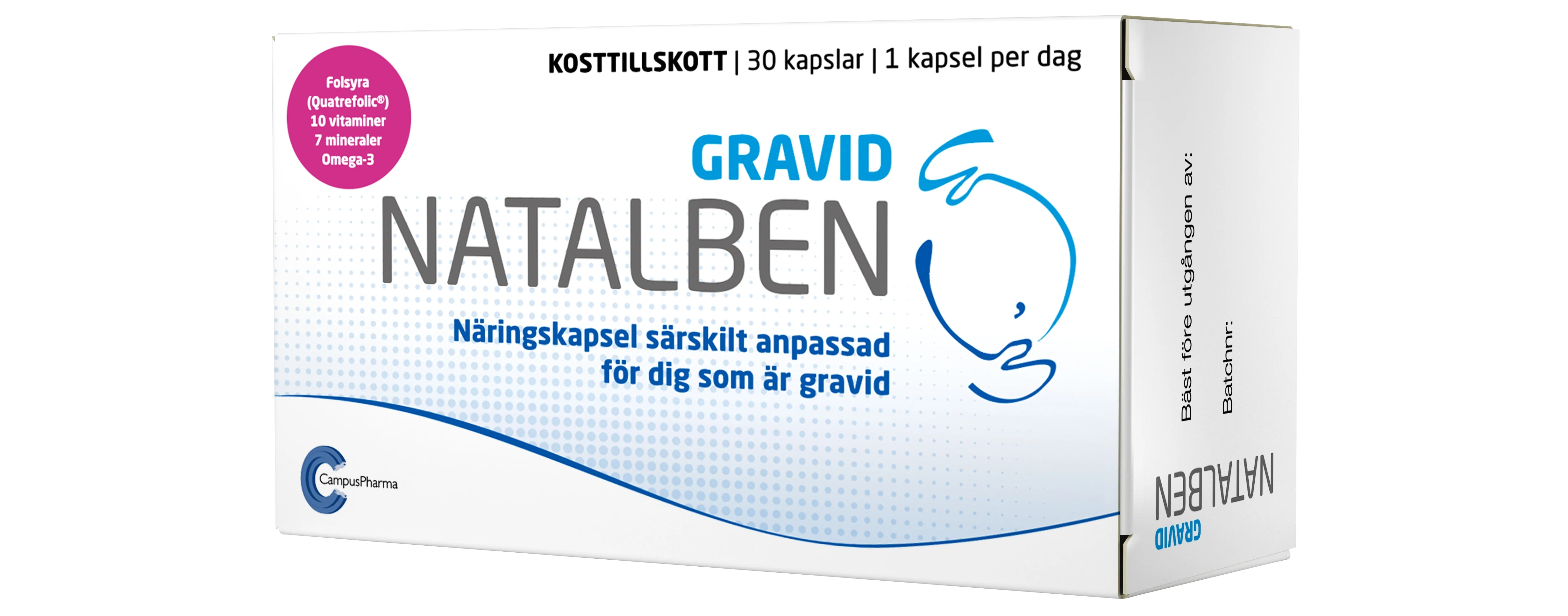 Natalben Gravid 30 st kapslar - Kosttillskott för gravida