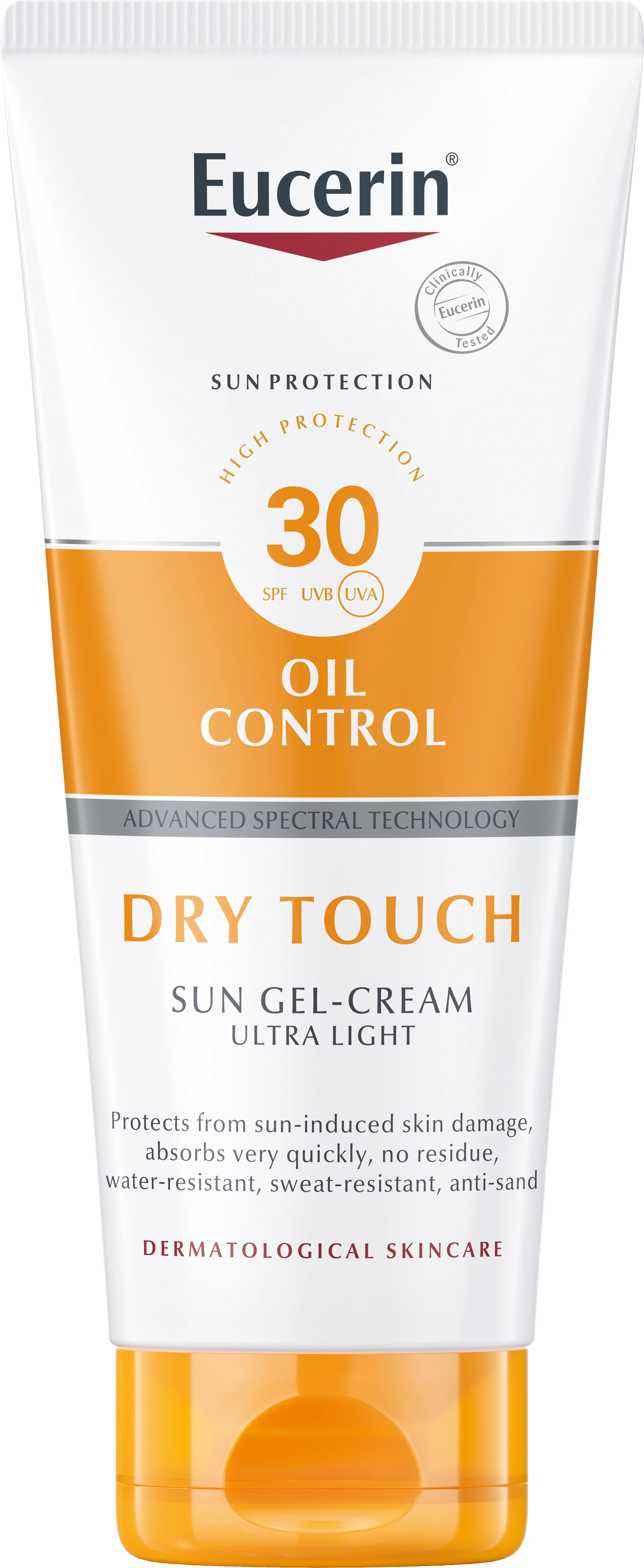 Eucerin Sun Dry Touch Gel-Cream SPF 30, 200ml - Solskydd kropp