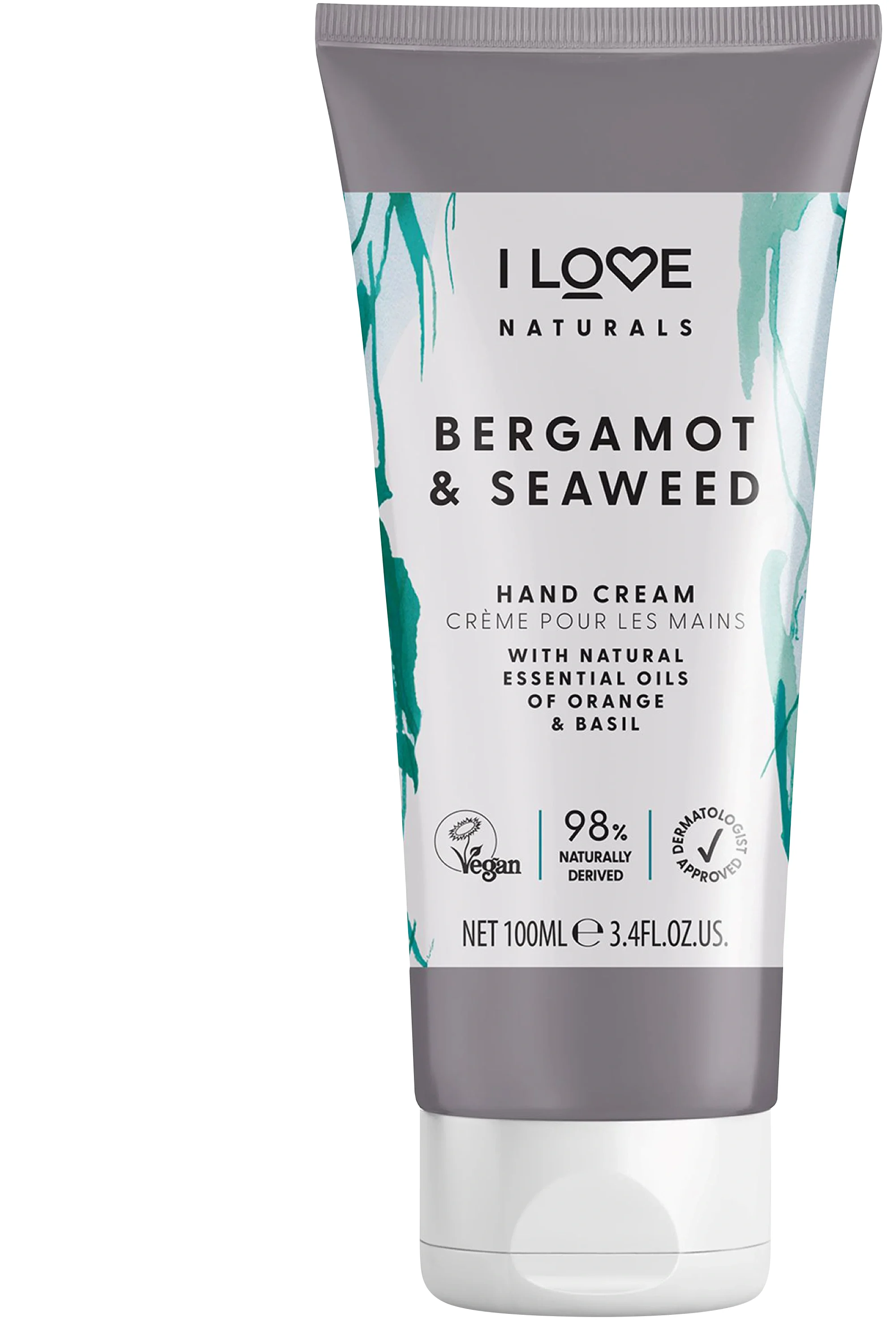 I LOVE Naturals Bergamot & Seaweed Hand Cream 100ml - Hudkräm & bodylotion