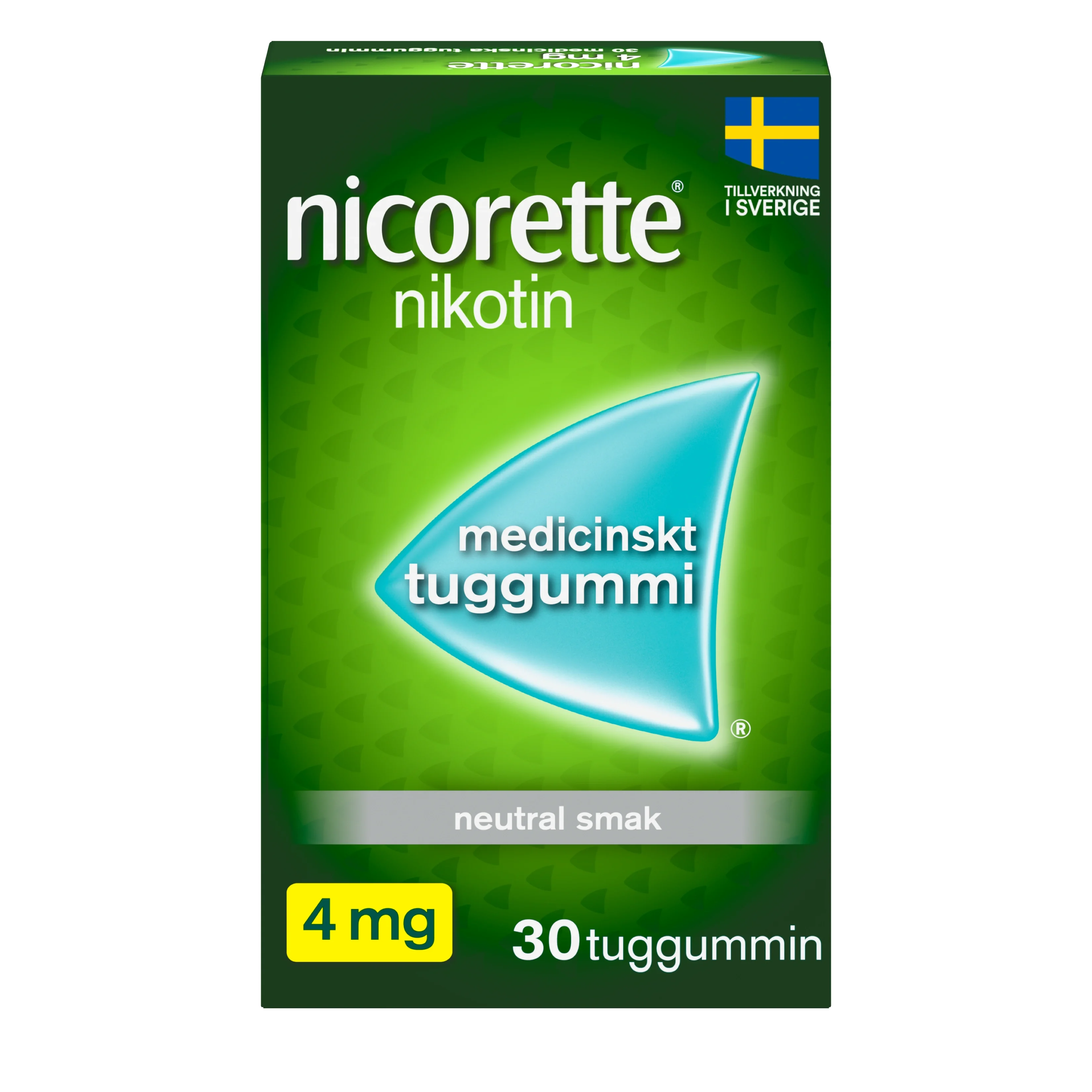 Nicorette medicinskt tuggummi 4 mg 30 st - Nikotintuggummi