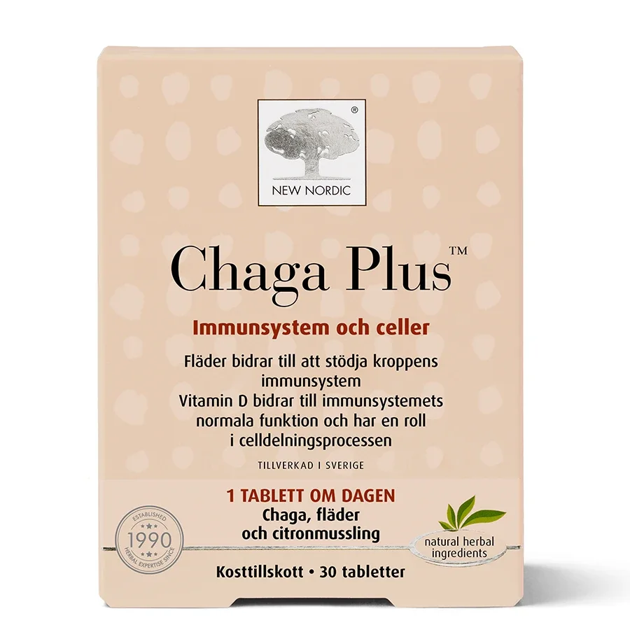 New Nordic Chaga Plus 30 st - Kosttillskott