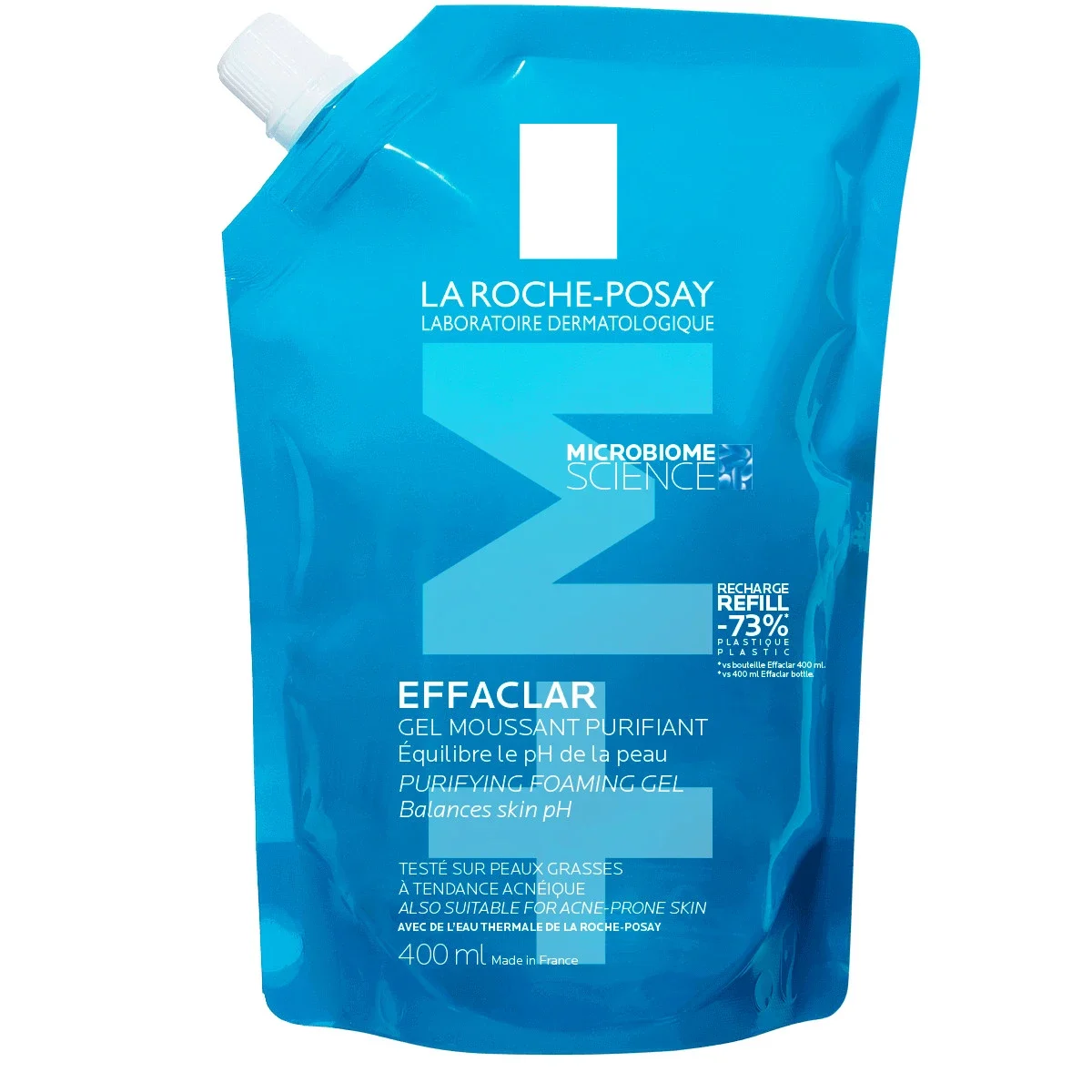 La Roche-Posay Effaclar Cleansing Gel+M Refill 400 ml - Hudvård