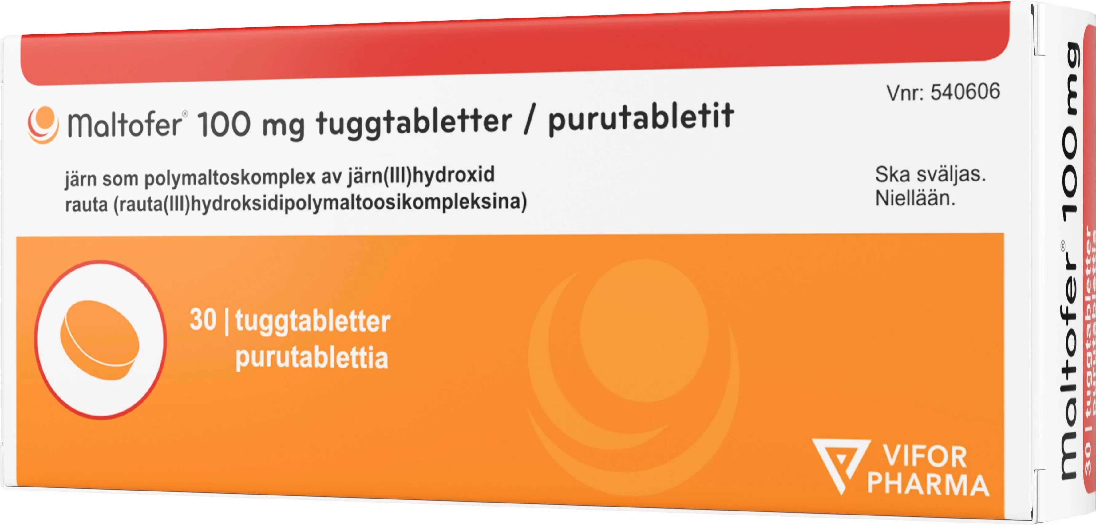 Maltofer Tuggtablett 100mg, 30 st - Järn