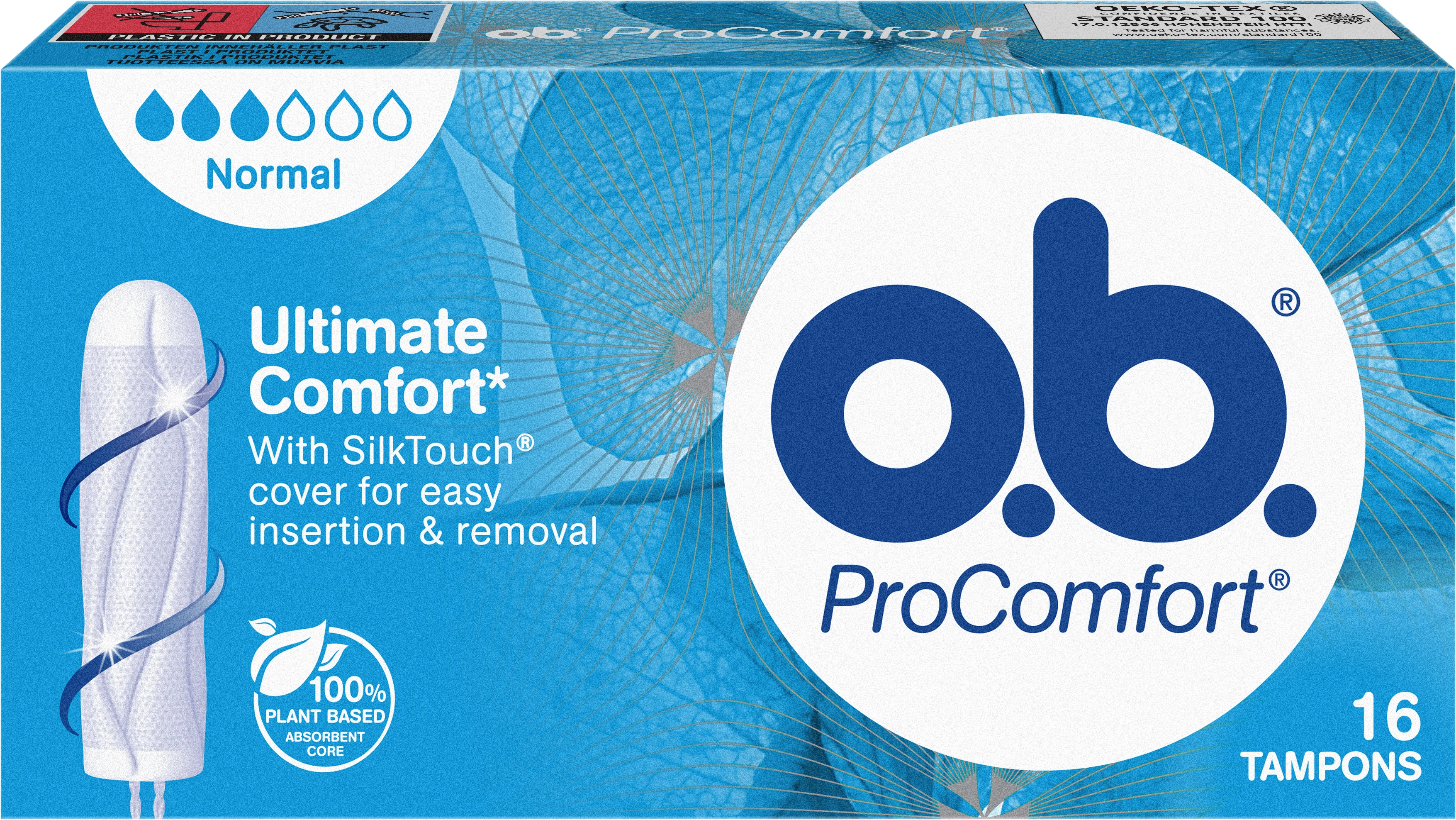 O.b. ProComfort Normal Tampong 16 st - Tamponger