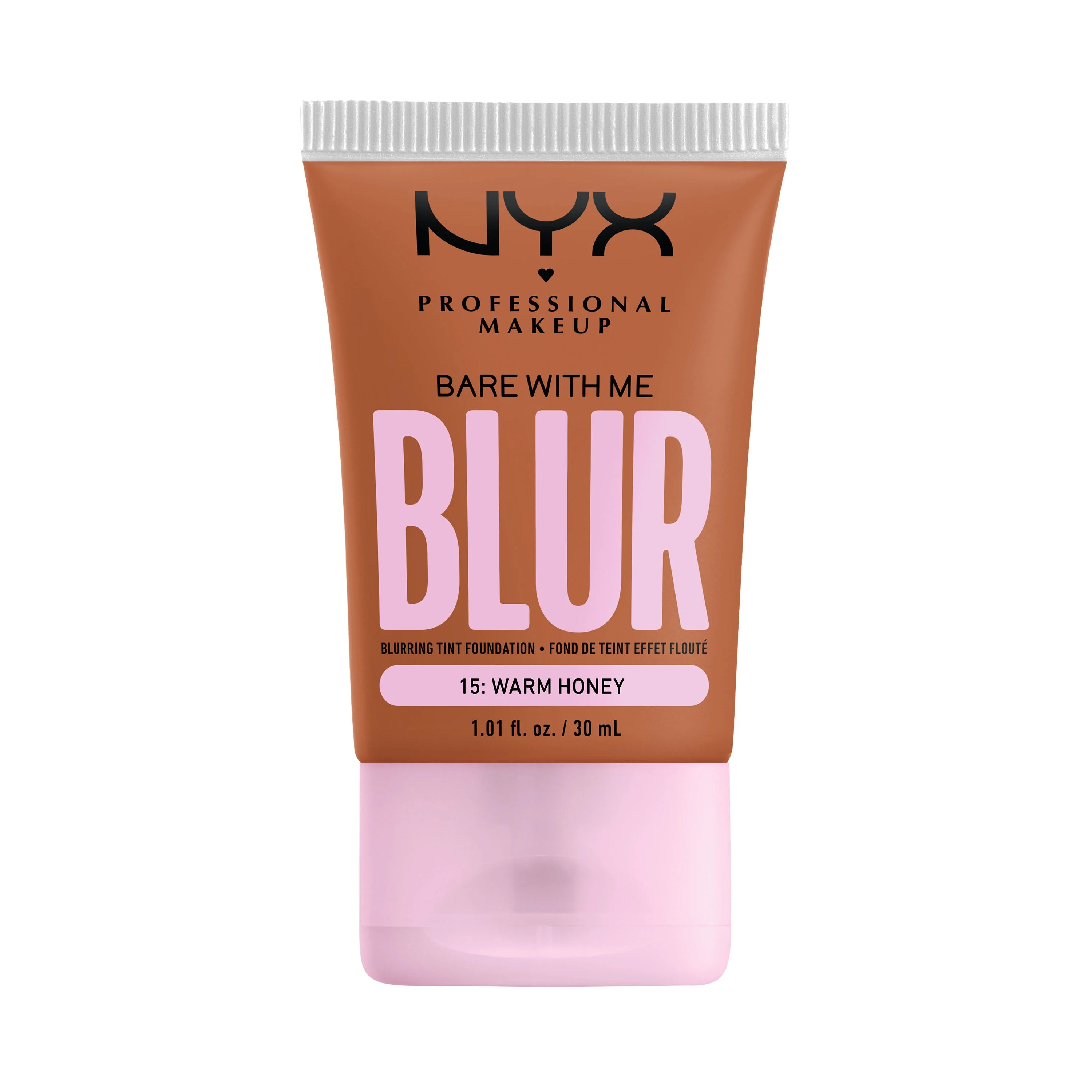NYX Professional Makeup Bare With Me Blur Tint Foundation 30 ml 15 Warm Honey - Flytande foundation