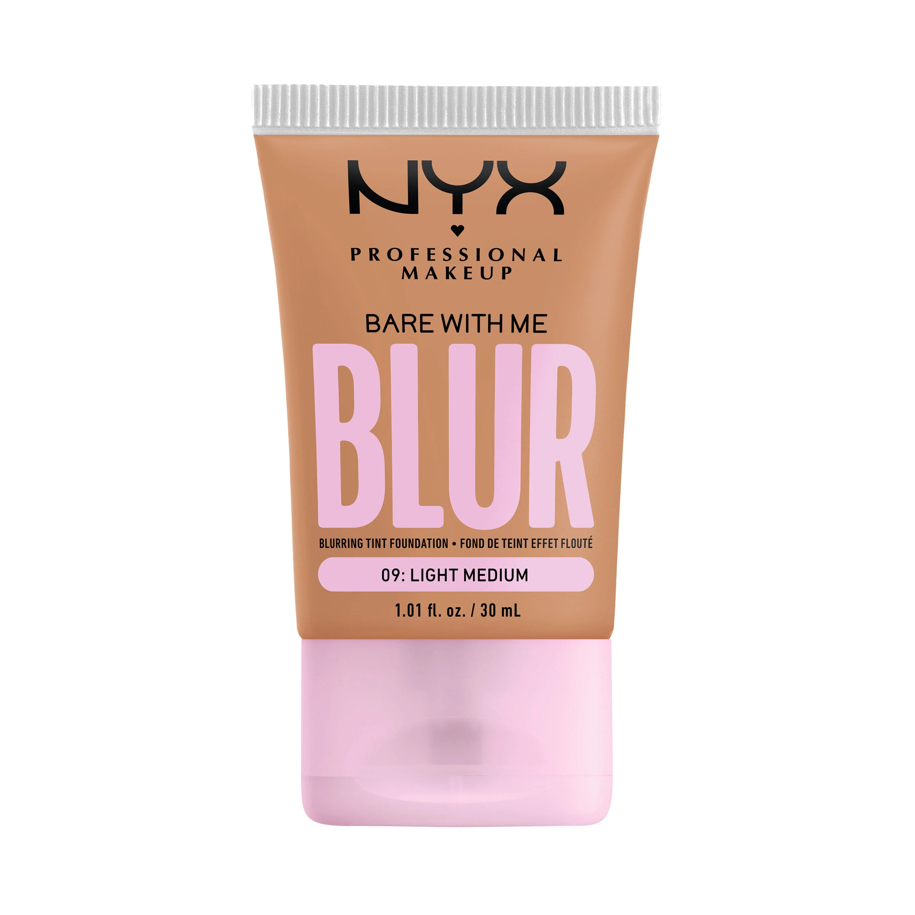 NYX Professional Makeup Bare With Me Blur Tint Foundation 30 ml 09 Light Medium - Flytande foundation