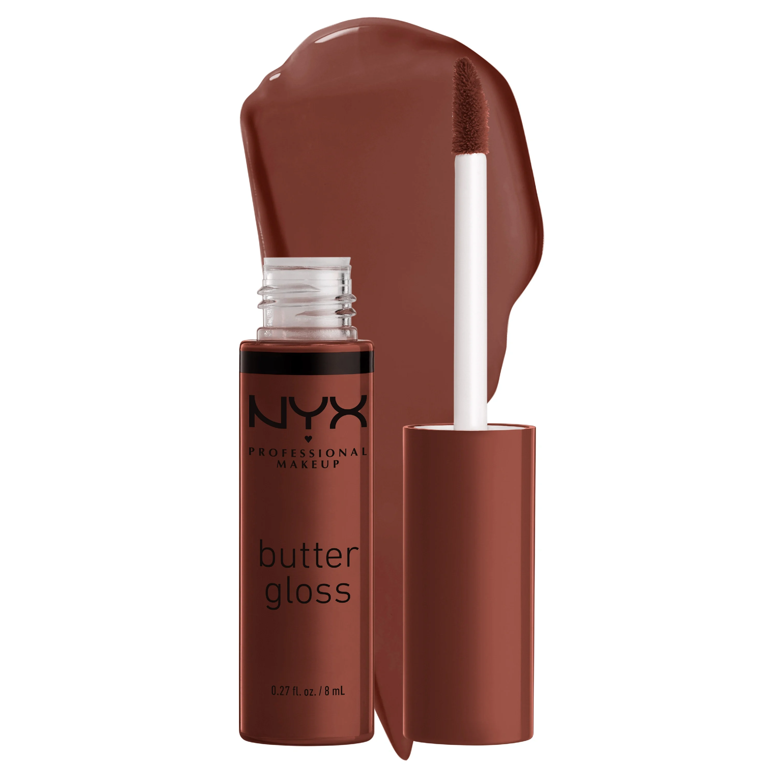NYX Professional Makeup Butter Gloss Lip Gloss 8 ml 51 Brownie Drip - Läppglans
