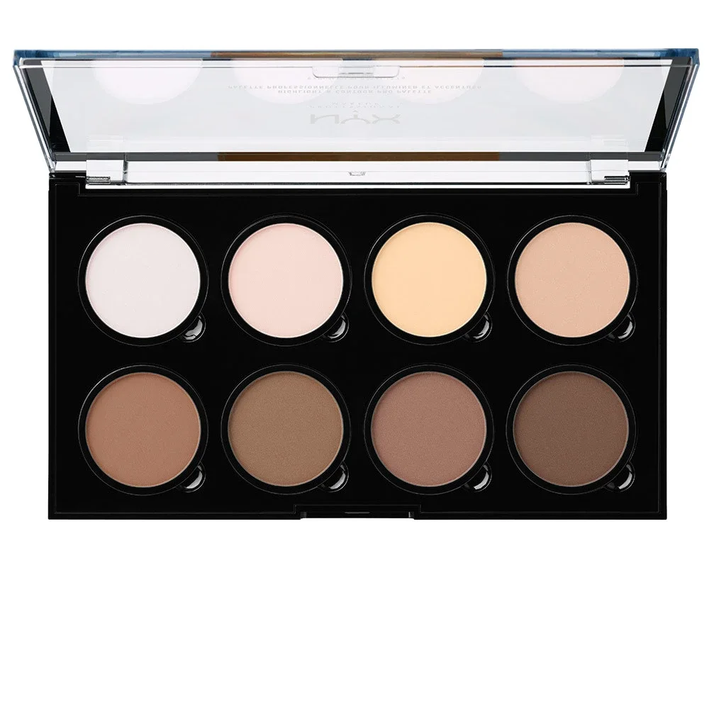 NYX Professional Makeup Highlight & Contour Pro Palette 8 x 2,7 g - Highlighter