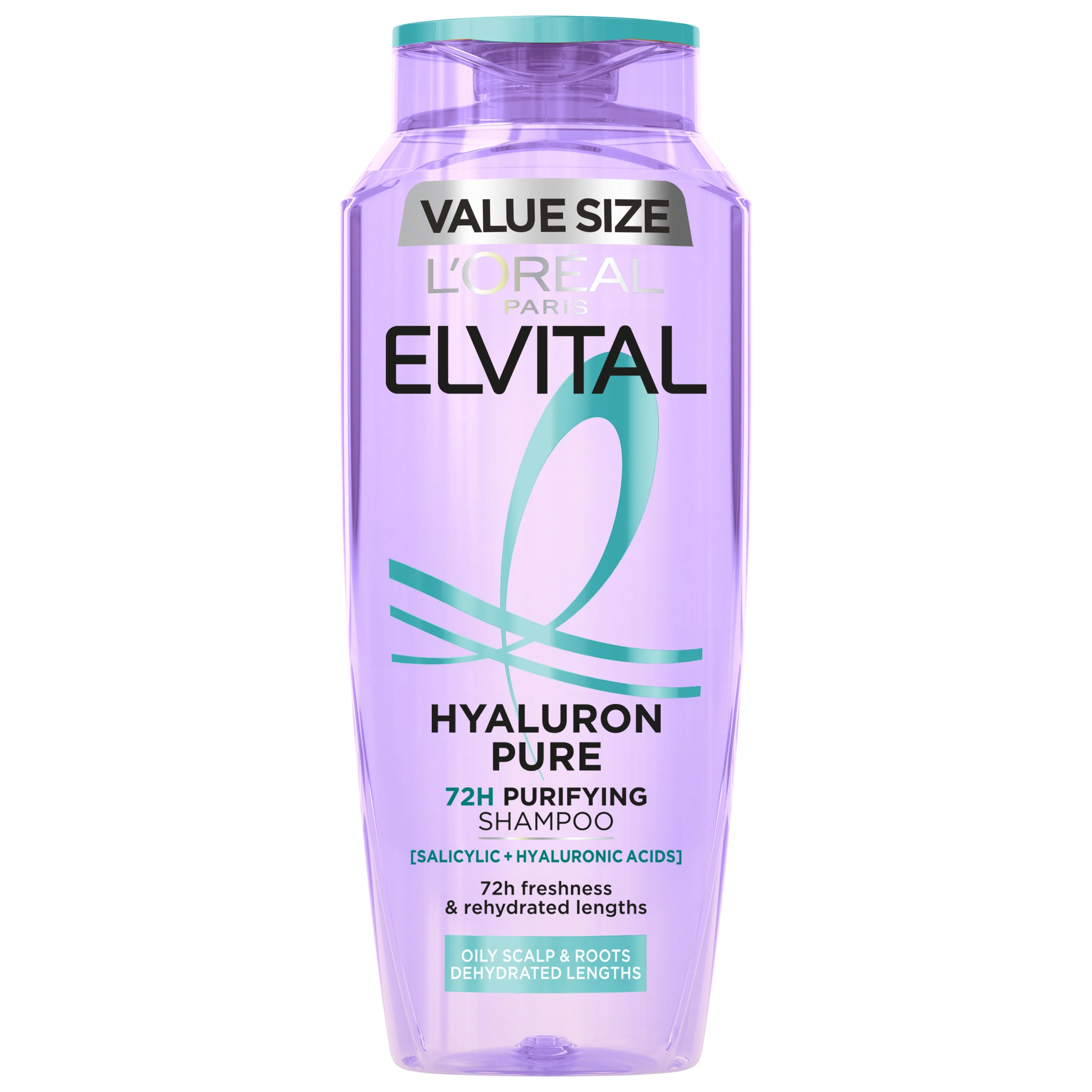 L'Oréal Paris Elvital Hyaluron Pure Shampoo 500 ml - Schampo för torrt hår
