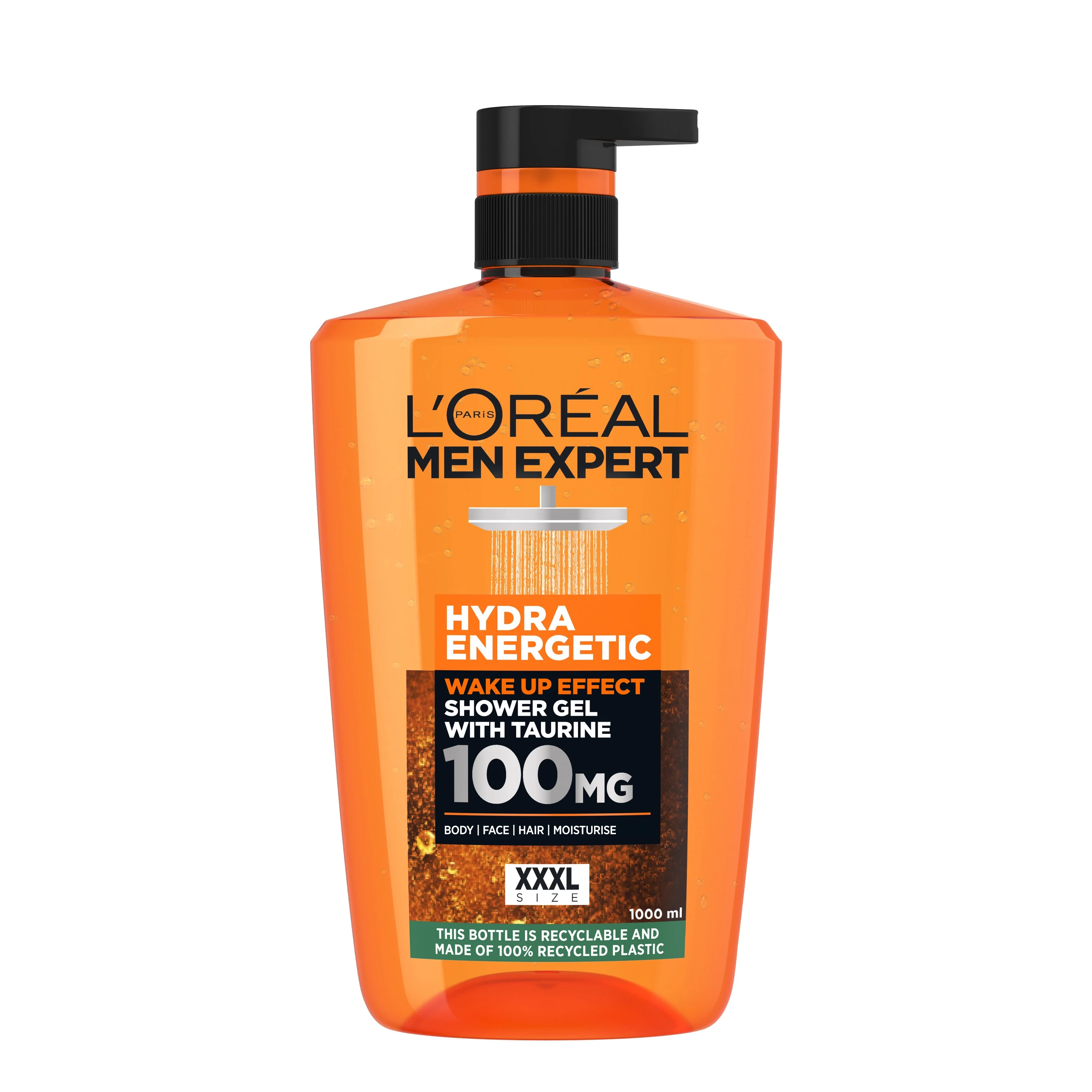 L'Oréal Paris Men Expert Hydra Energetic Wake Up Effect Taurine Shower Gel 1000 ml - Duschkräm & duschgel för män