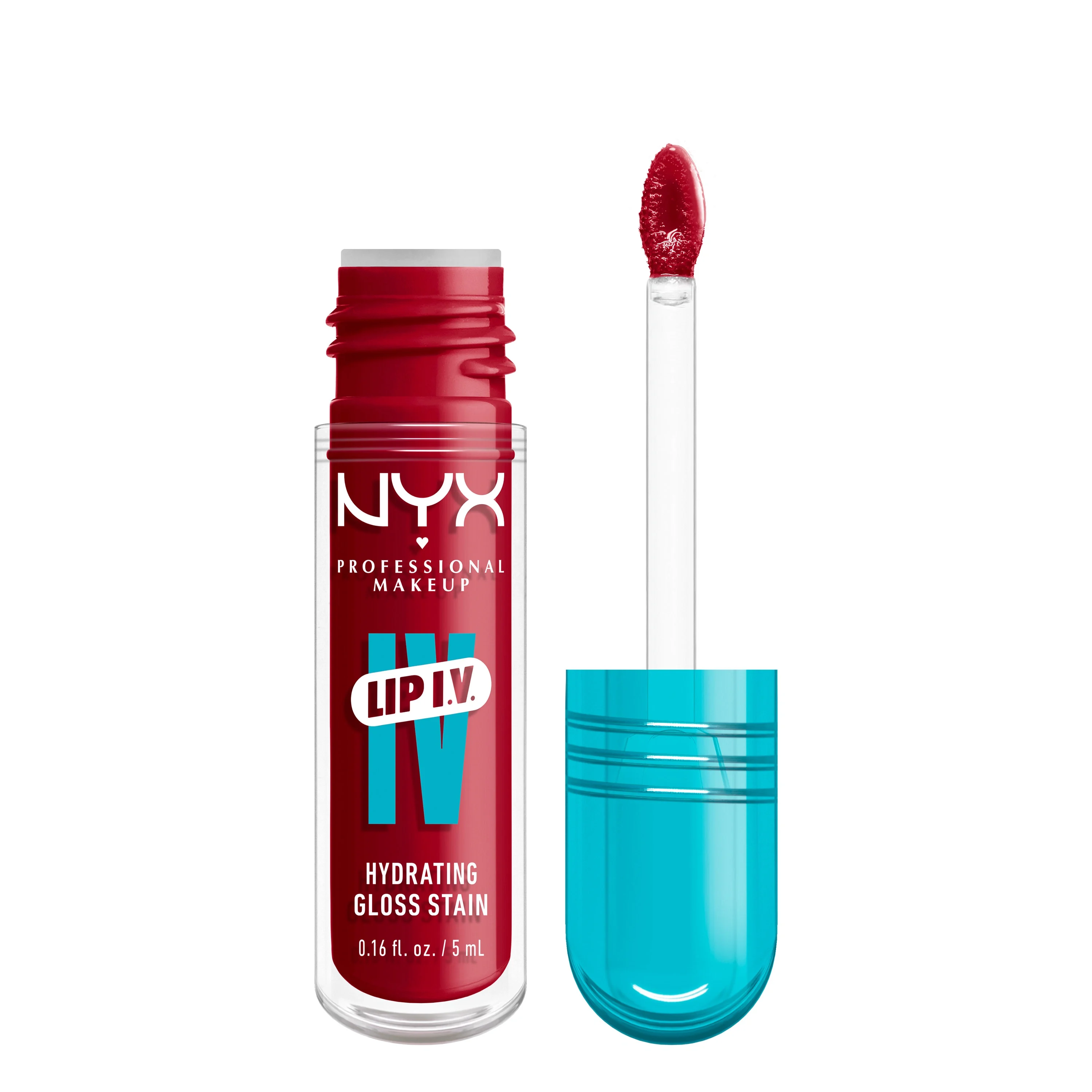 NYX Professional Makeup Lip I.V. Lip Gloss 5 ml 11 Redy-Y.Set. Wet! - Veganskt smink