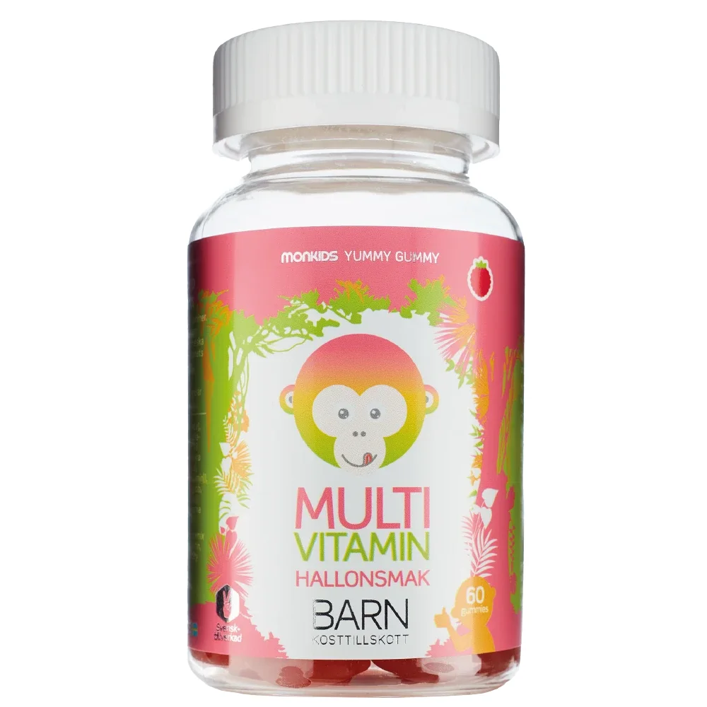 Monkids Multivitamin Barn Hallon 60 st - Multivitaminer för barn