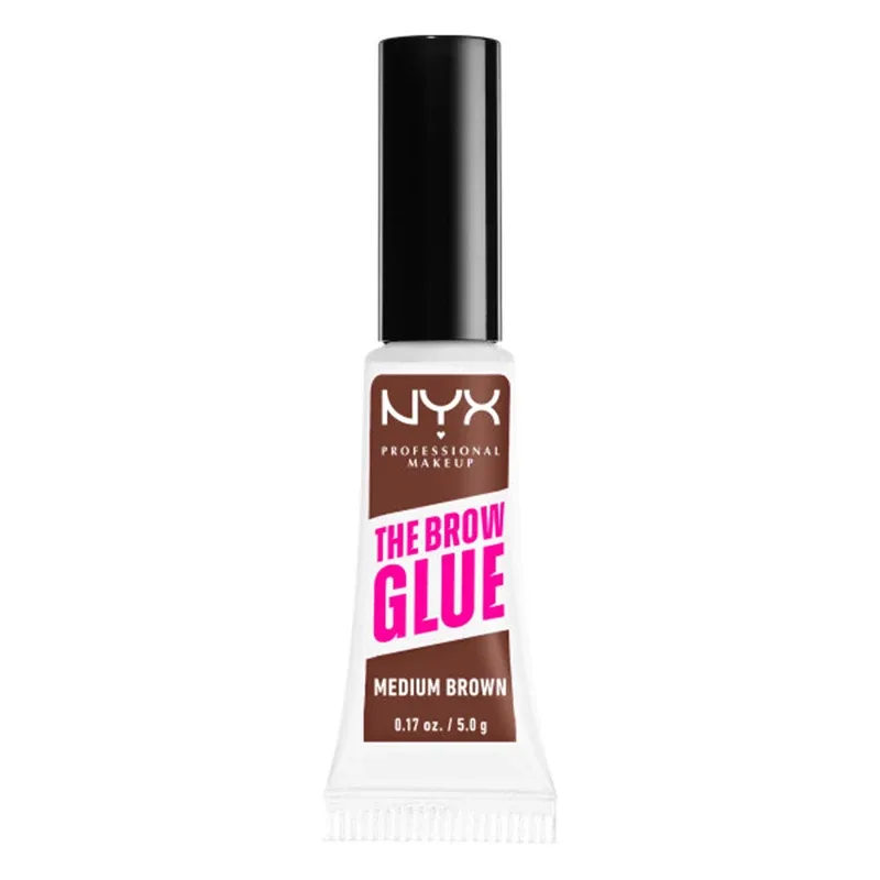 NYX Professional Makeup The Brow Glue Instant Styler 5 g 03 Medium Brown - Veganskt smink