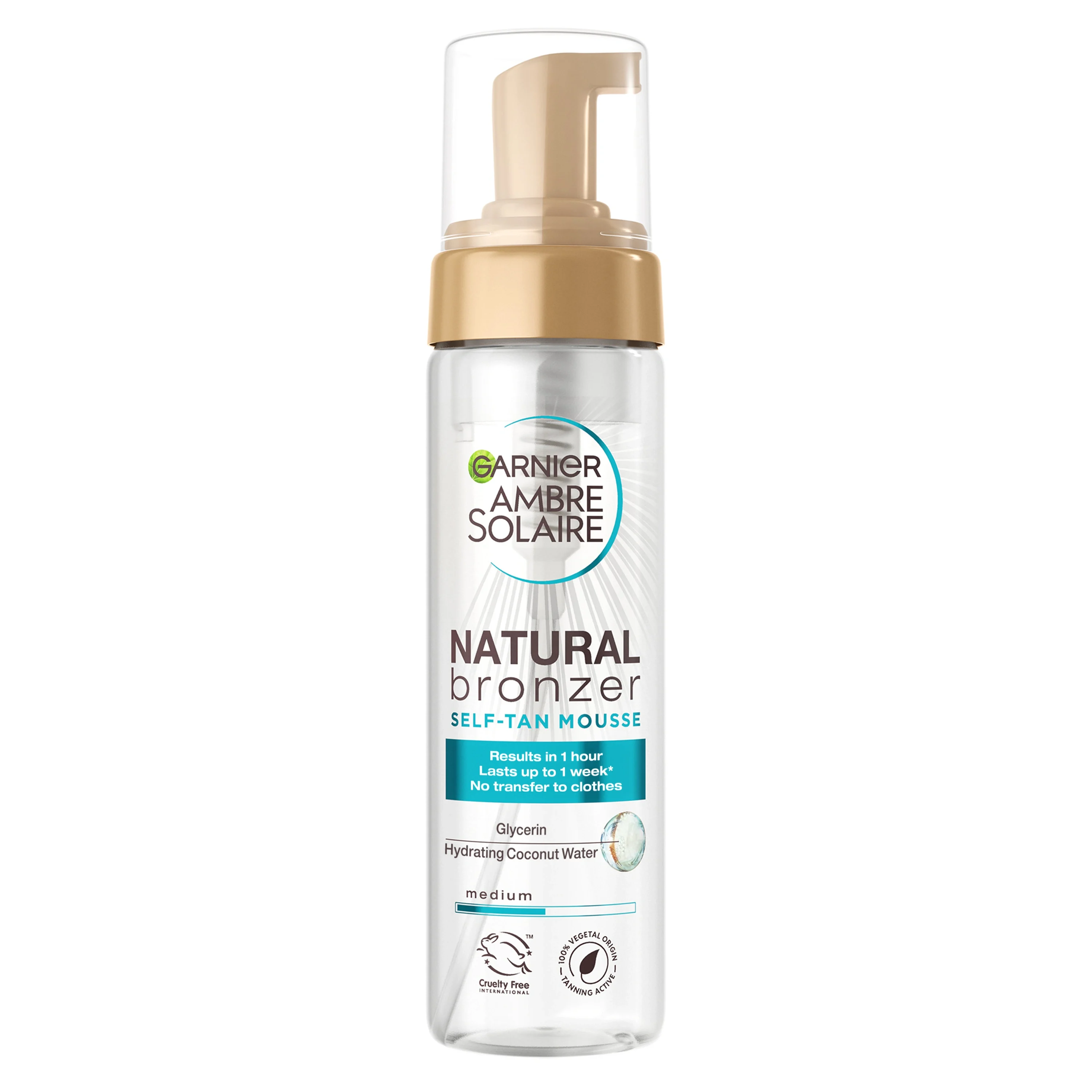 Garnier Ambre Solaire Natural Bronzer Self-Tan Mousse 200 ml - Brun utan sol mousse