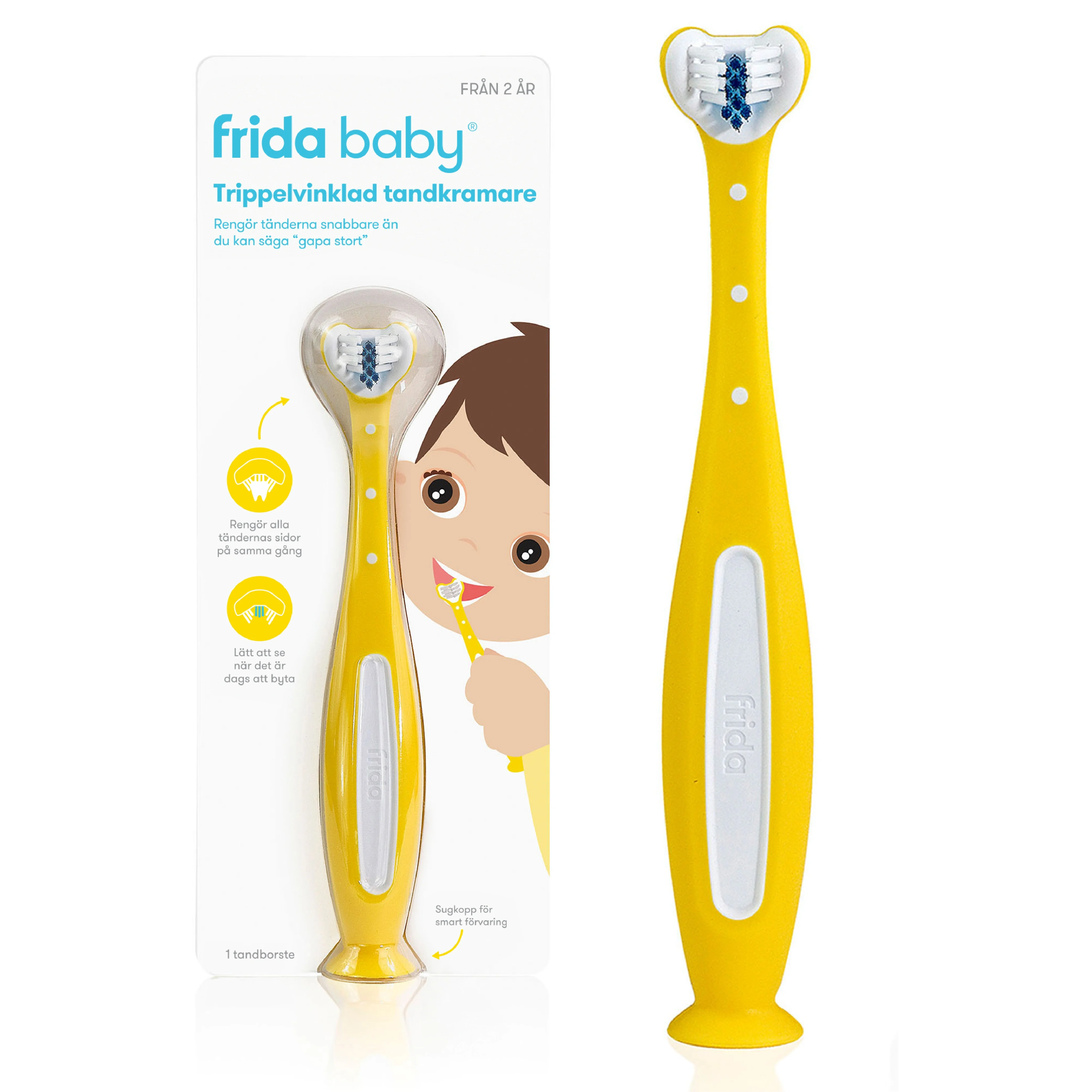 Frida Baby Trippelvinklad Tandkramare - Tandborstar för barn & bebis