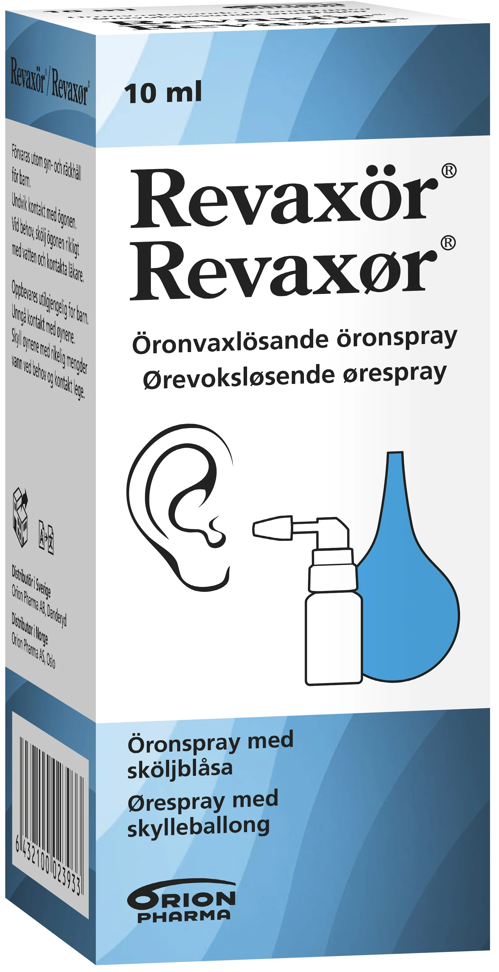Revaxör Öronspray med sköljblåsa 10 ml - Lock för örat