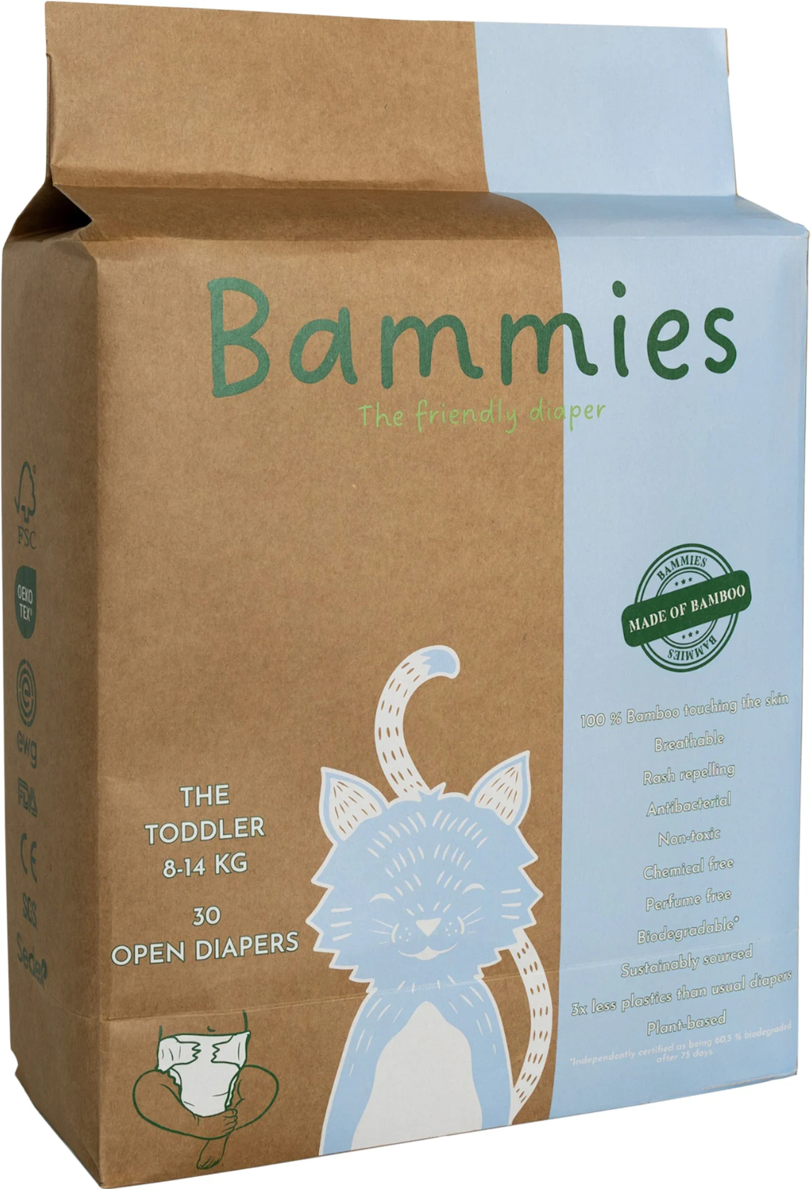 BammiesBambublöjor The Toddler 8-14 kg 30 st - Blöjor
