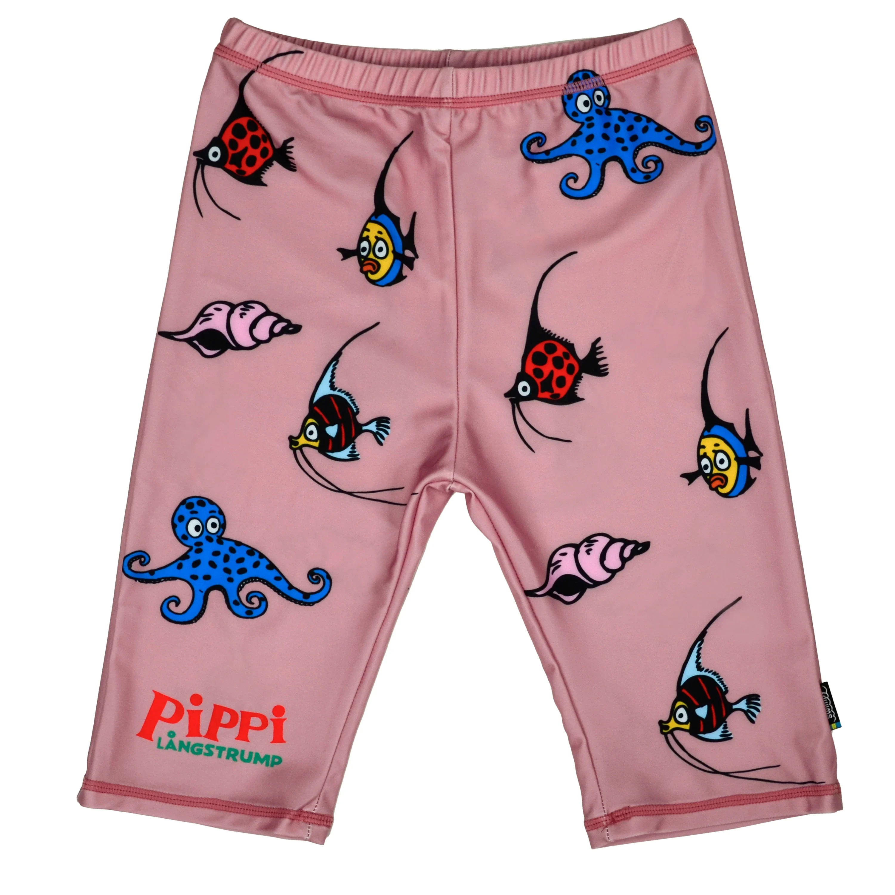 Swimpy UV-shorts Pippi Söderhavet Rosa 110-116 - Solkläder för barn