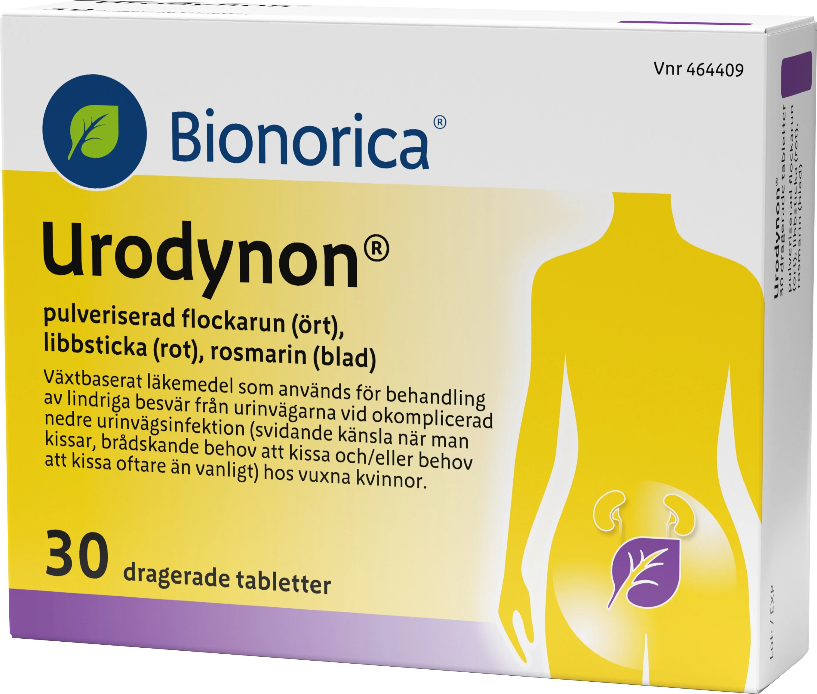 Urodynon Dragerad Tablett 30 st - Urinvägsinfektion
