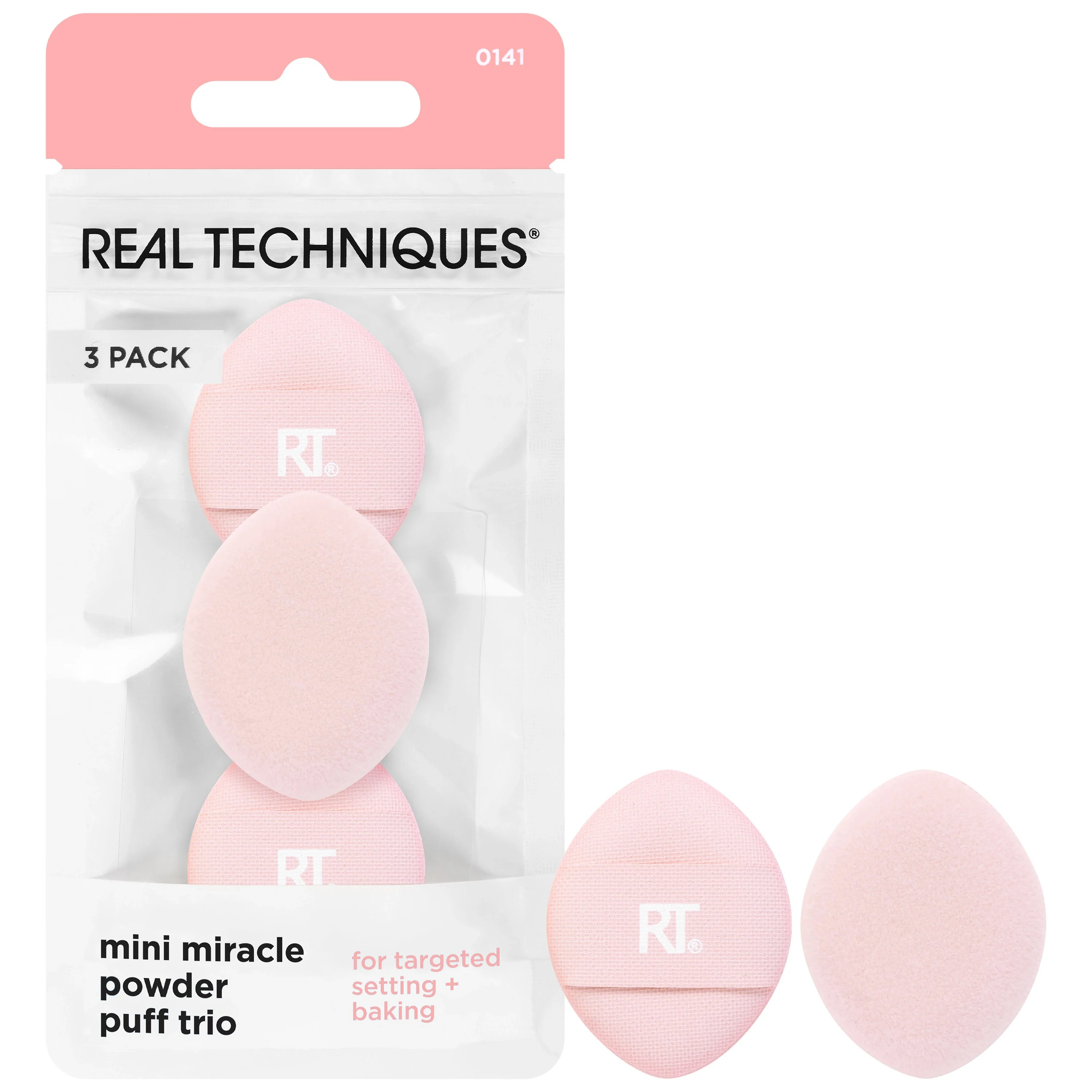 Real Techniques Mini Miracle Powder Puff Trio - Beauty Blenders & sminksvampar