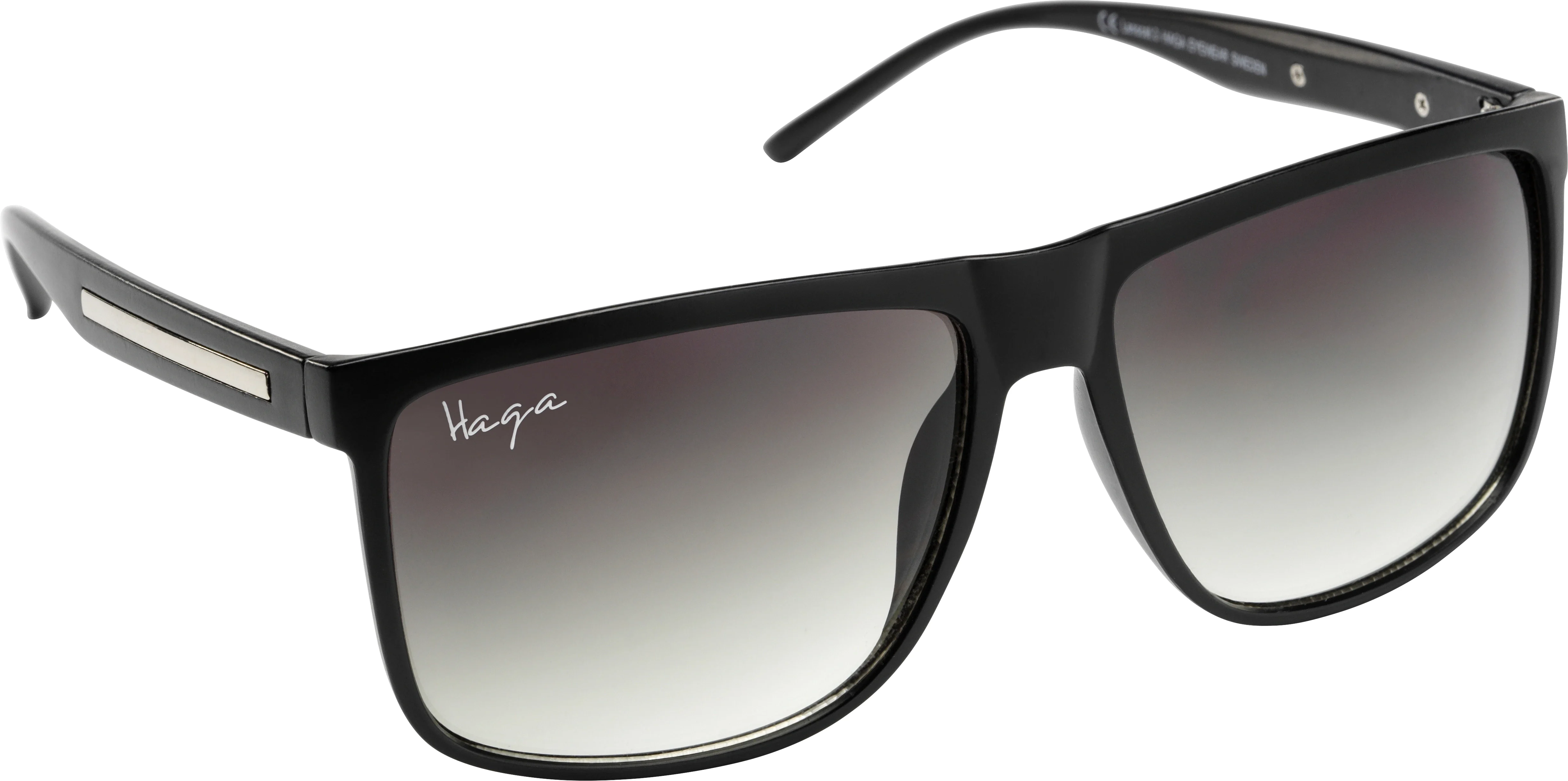 Haga Eyewear Boston Matt Black Green Gradient lens - Solglasögon