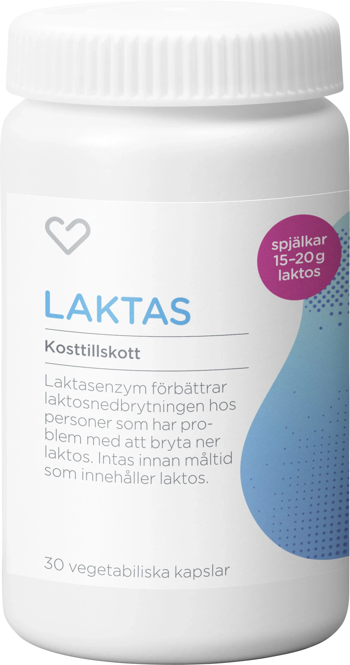 Hjärtats Laktas Kapsel 30st - Laktosintolerans