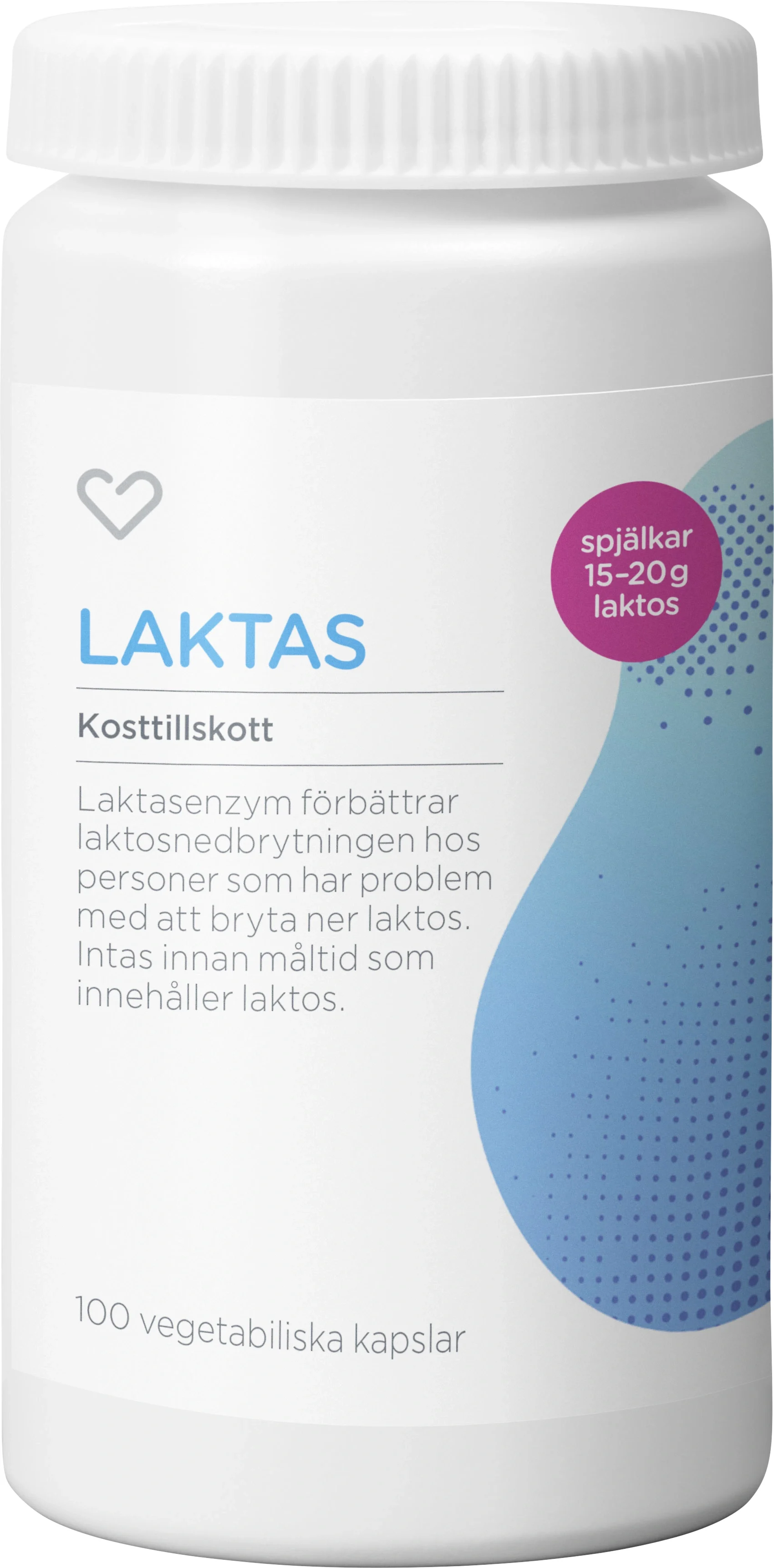 Hjärtats Laktas Kapsel 100st - Laktosintolerans