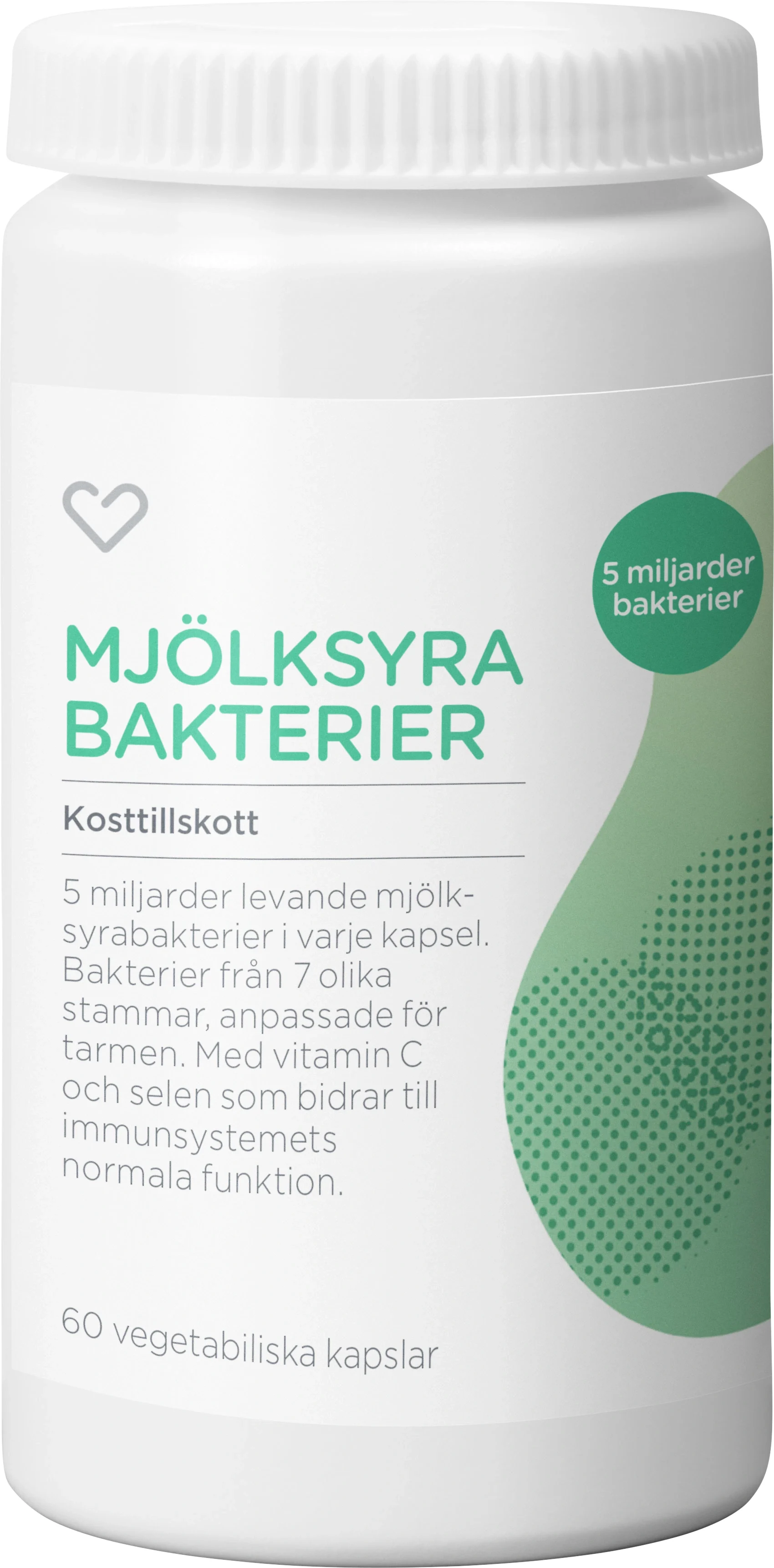Hjärtats Mjölksyrabakterier Kapsel 60st - Mjölksyrabakterier