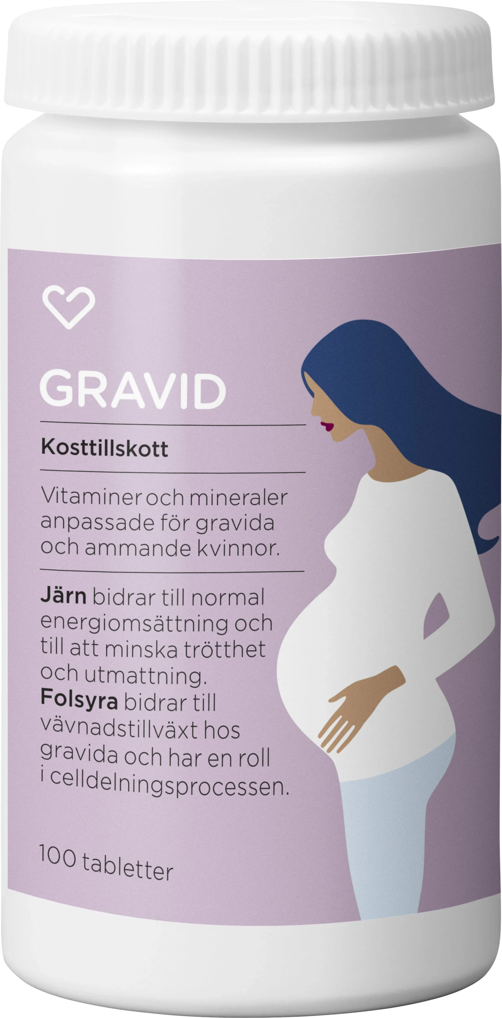 Hjärtats Multivitamin Gravid Tablett 100st - A-vitamin