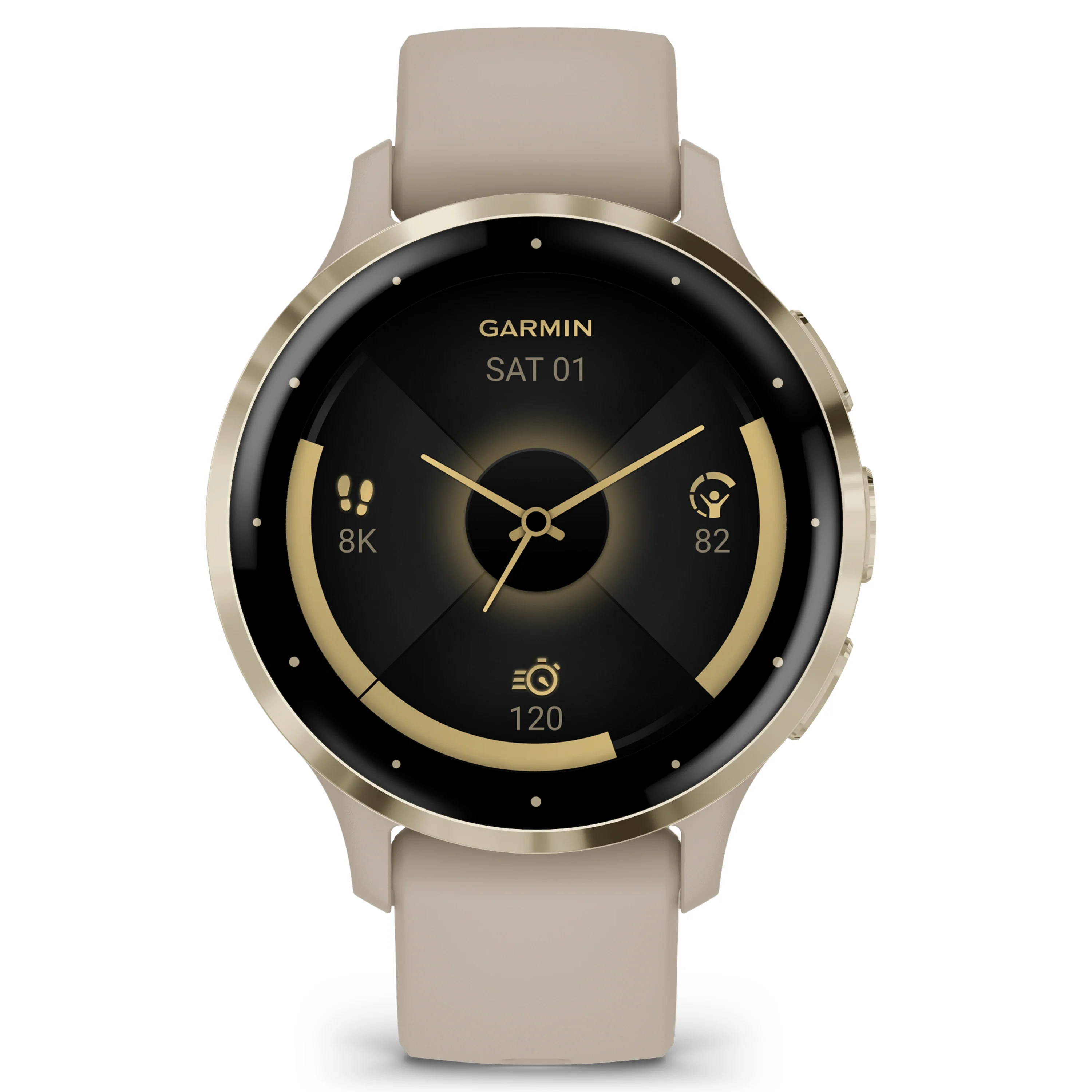 Garmin Venu 3S Smartwatch French Gray/Soft Gold - Träningstillbehör
