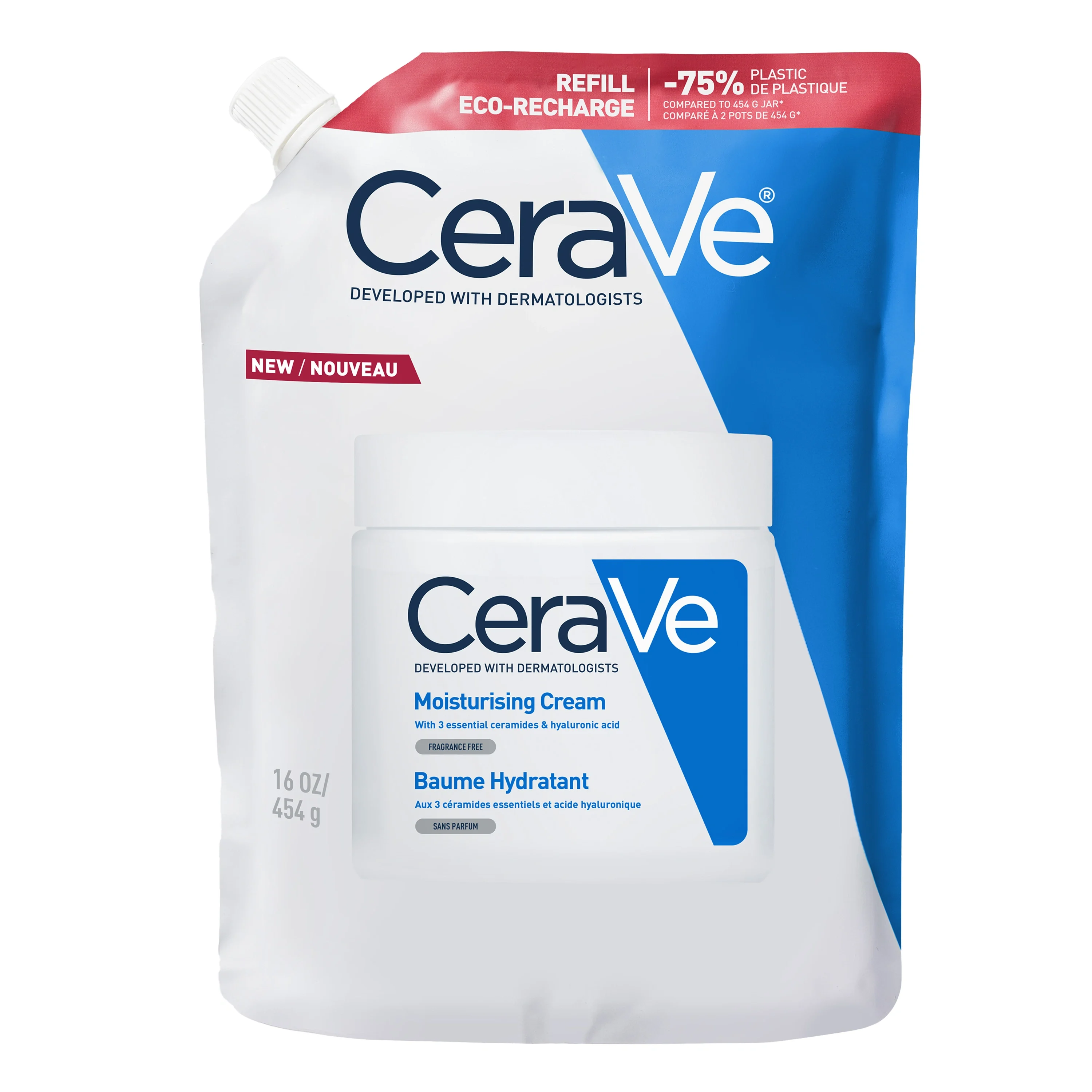 CeraVe Moisturising Cream Refill 473 ml - Ansiktskräm - dagkräm