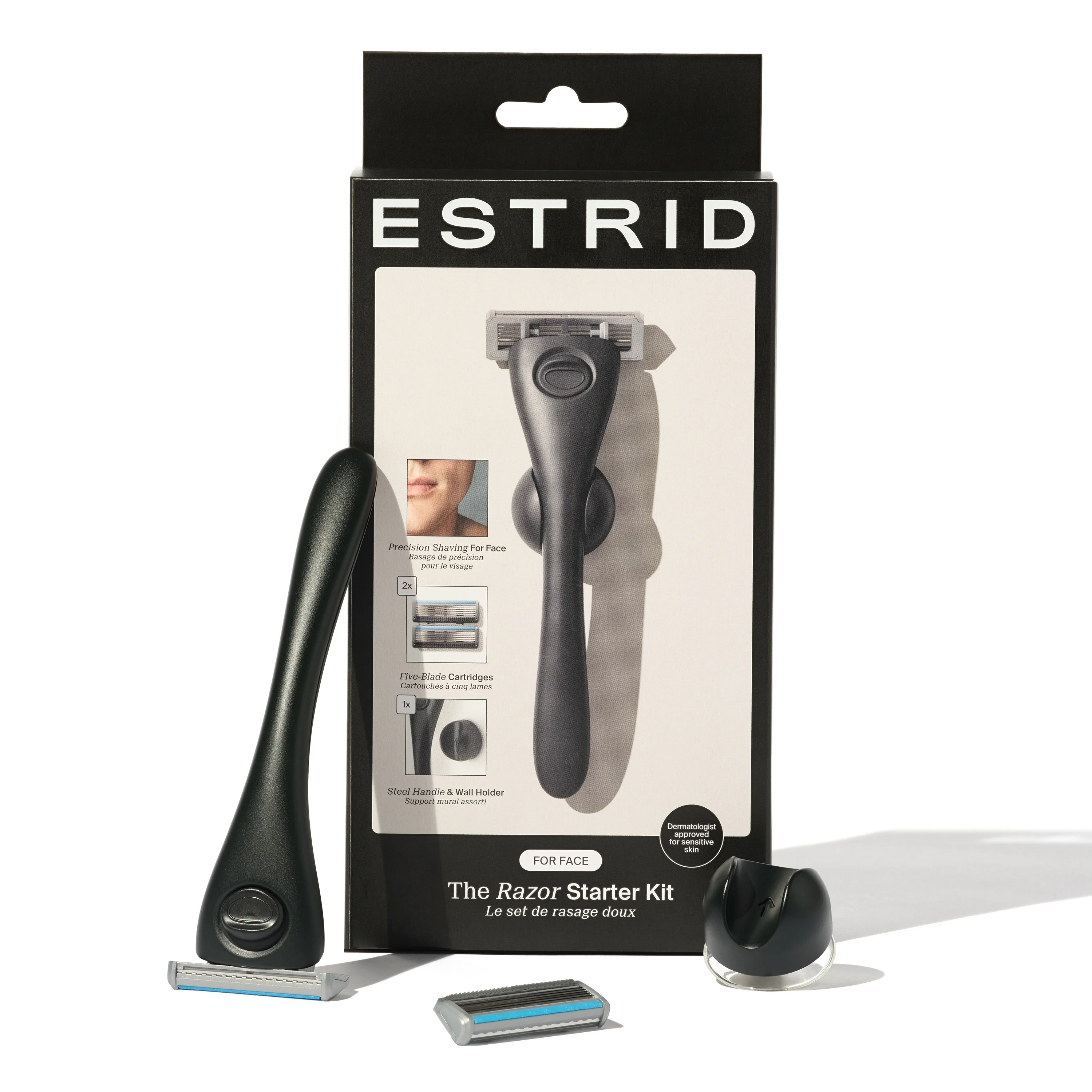 Estrid The Face Razor Starter Kit Onyx - Rakhyvlar