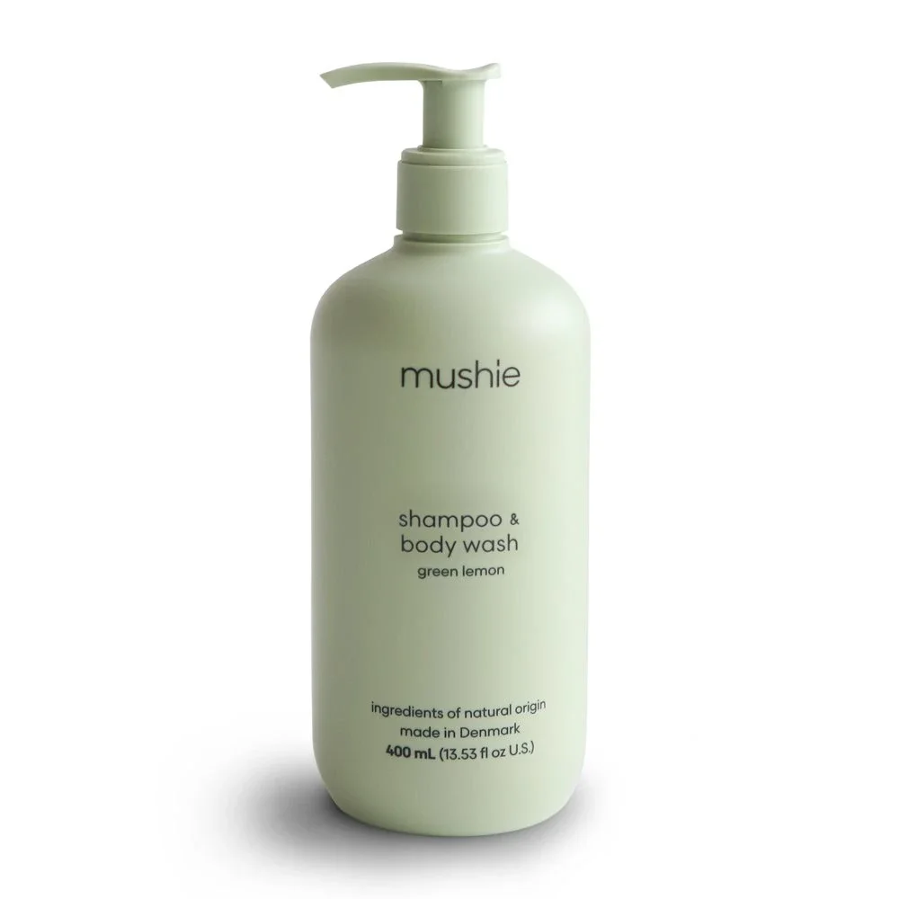 Mushie Baby Shampoo & Body Wash Green Lemon 400 ml - Schampo för barn