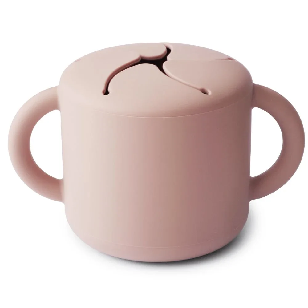 Mushie Snack Cup Blush - Barntallrik & barnbestick