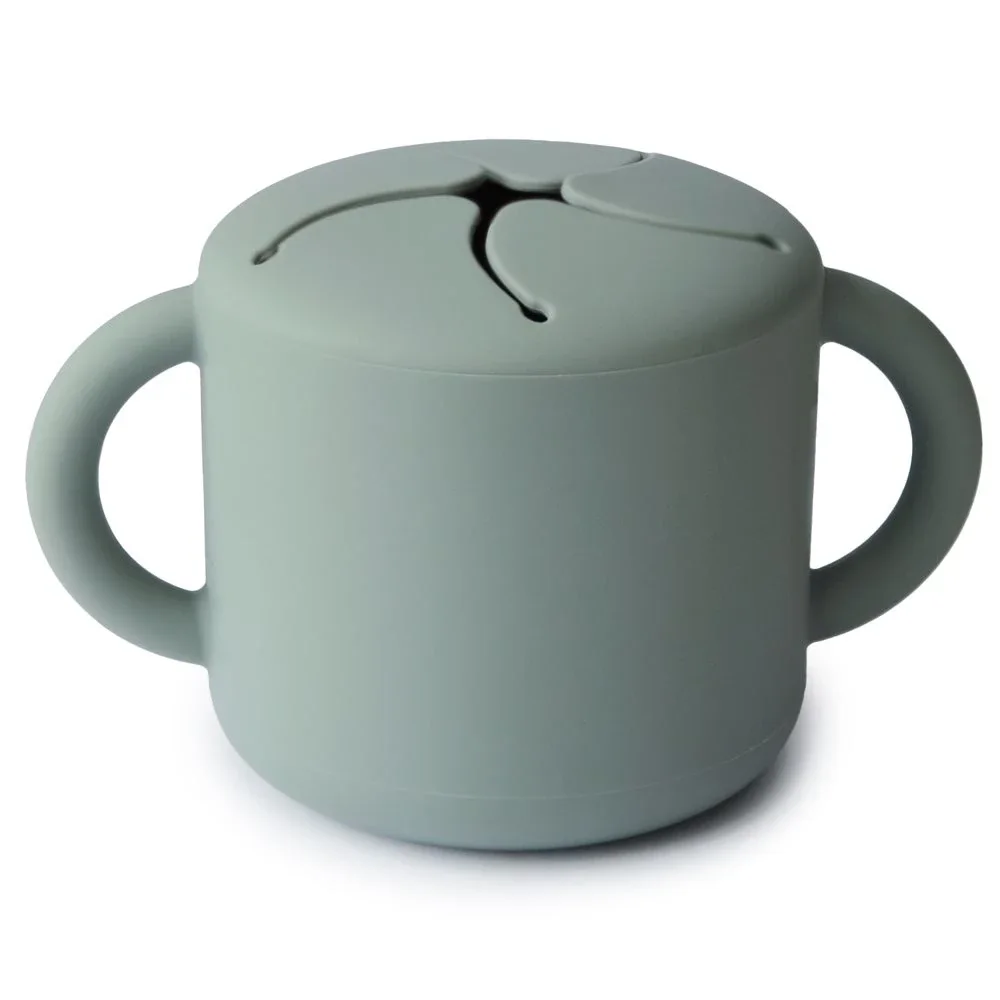 Mushie Snack Cup Cambridge Blue - Barntallrik & barnbestick
