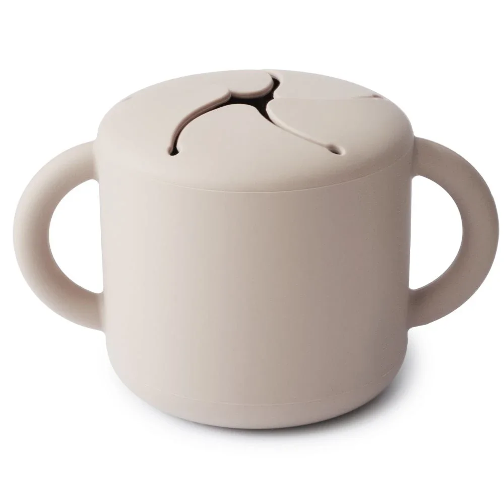 Mushie Snack Cup Ivory - Barntallrik & barnbestick