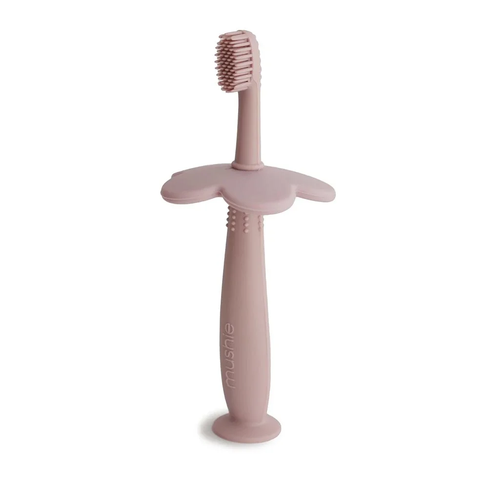 Mushie Flower Training Toothbrush - Tandborstar för barn & bebis