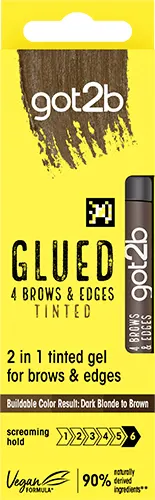 Schwarzkopf got2b Glued 4 Brows & Edges Pigmenterad Gel 2-i-1 Brun 16 ml - Ögonbrynsgel