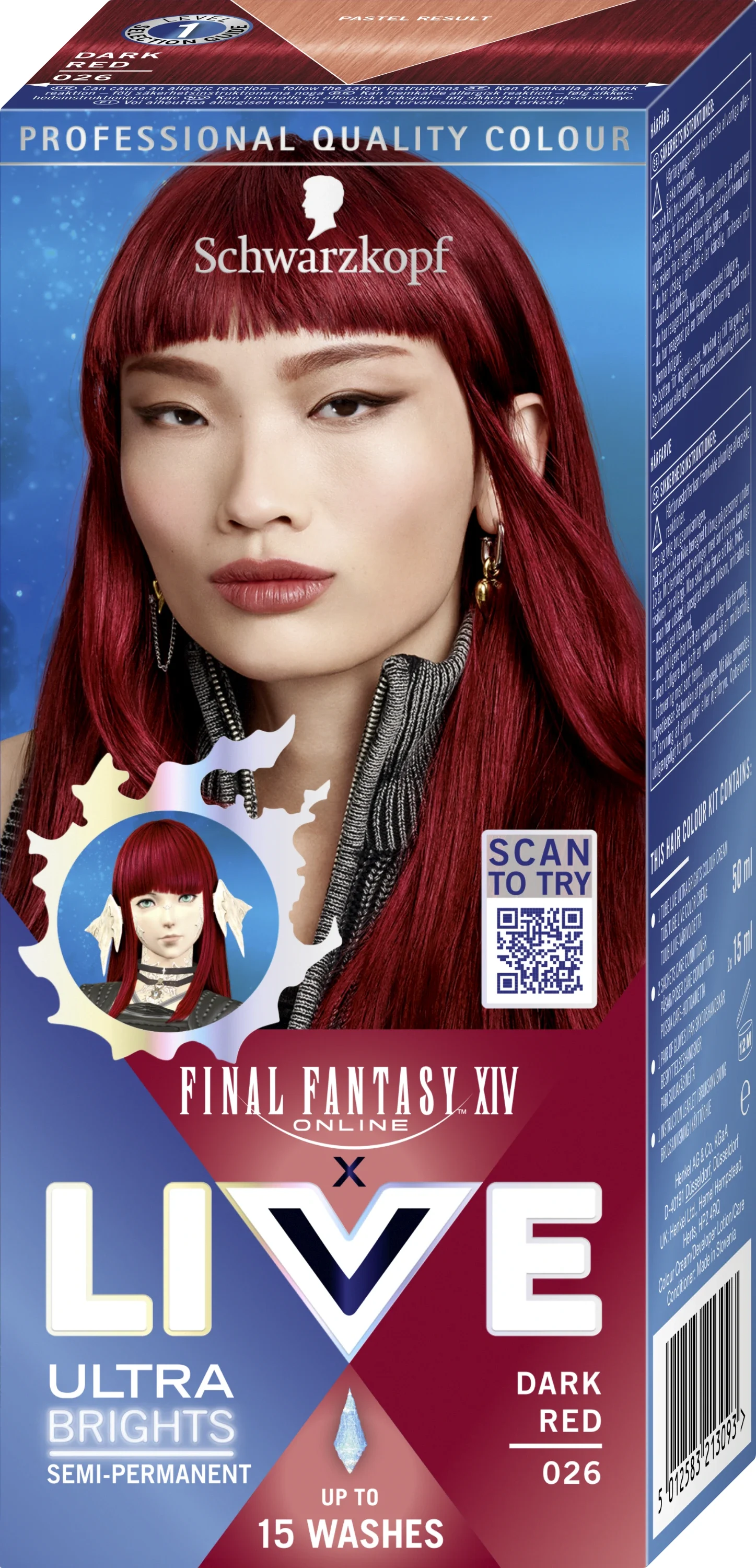Schwarzkopf LIVE Ultra Brights 026 Dark Red - Hårfärg