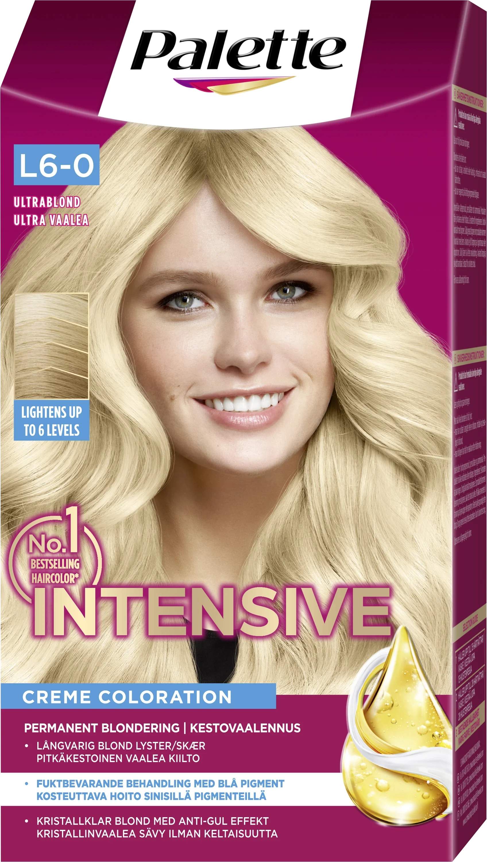 Palette Intensive Creme Coloration L6-0 Ultra Blond - Hårfärg