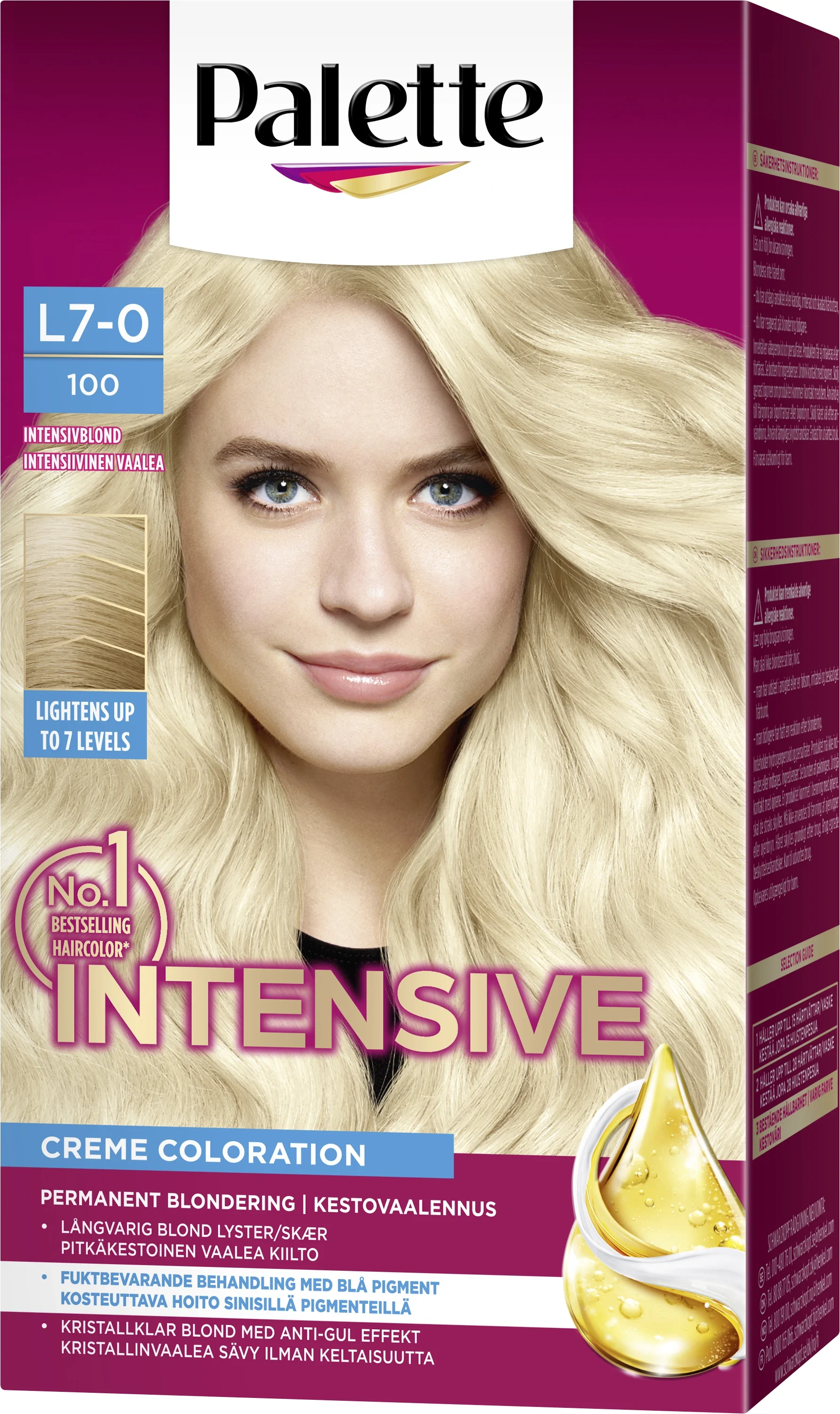 Palette Intensive Creme Coloration L7-0 Intensivblond - Hårfärg