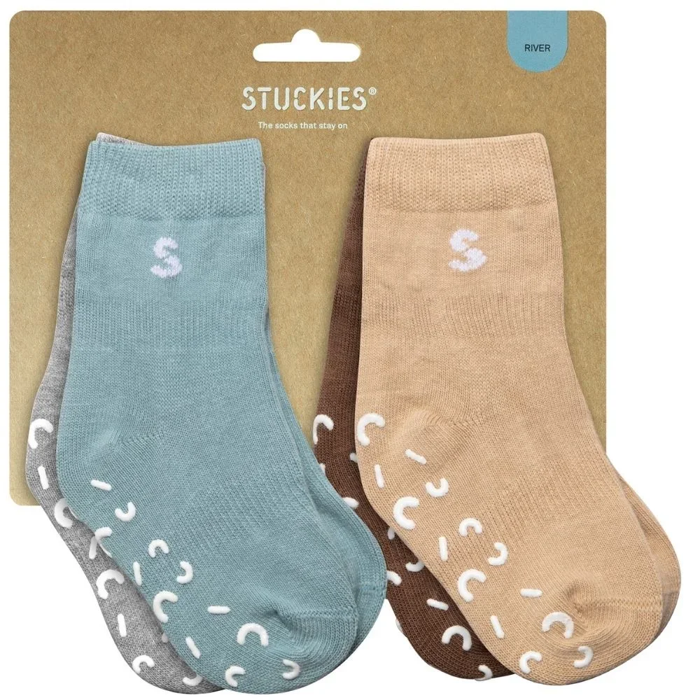 STUCKIES Strumpor i bomull River 4-pack 19/21 - Barnkläder