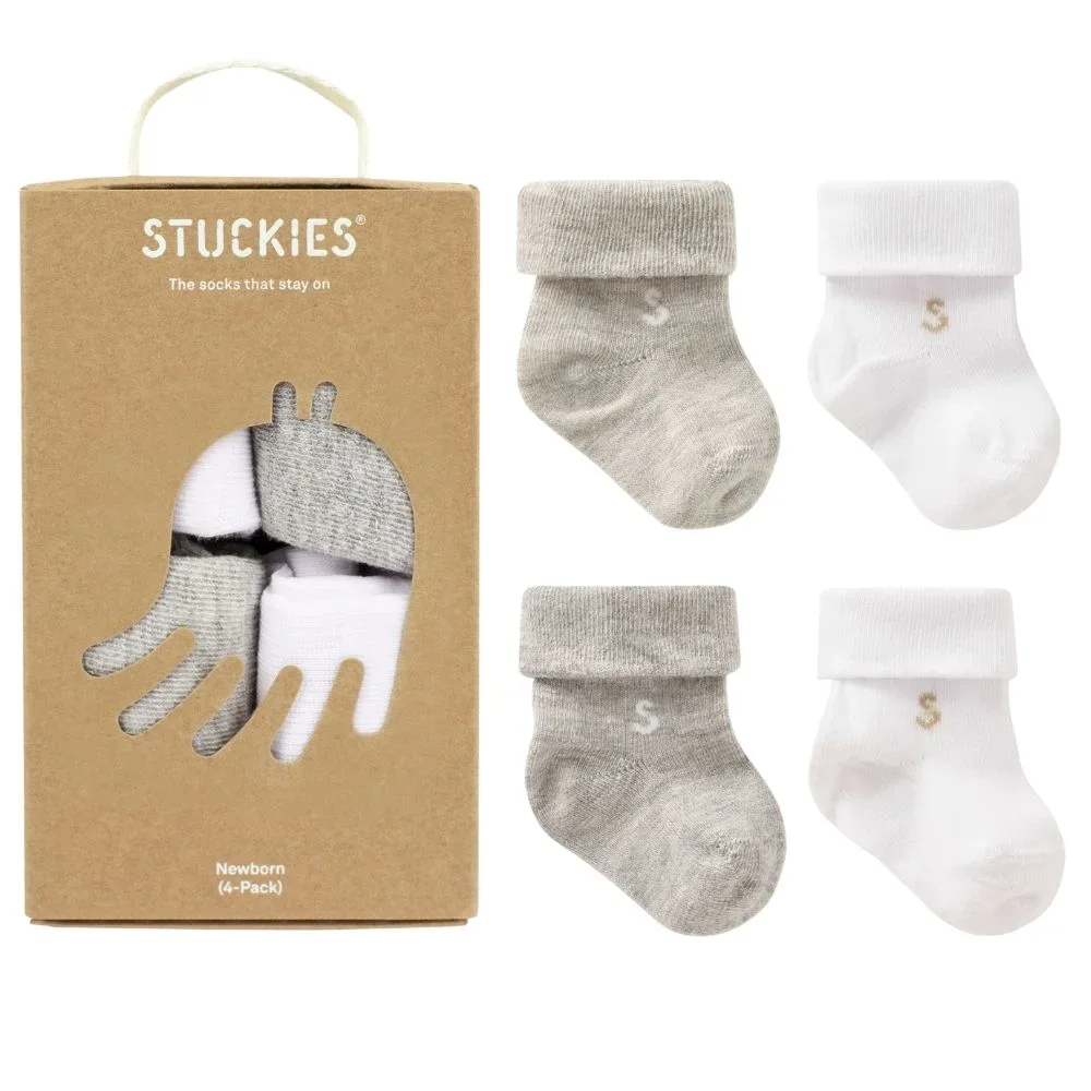 STUCKIES Strumpor för nyfödd 4-pack Basics - Barnkläder