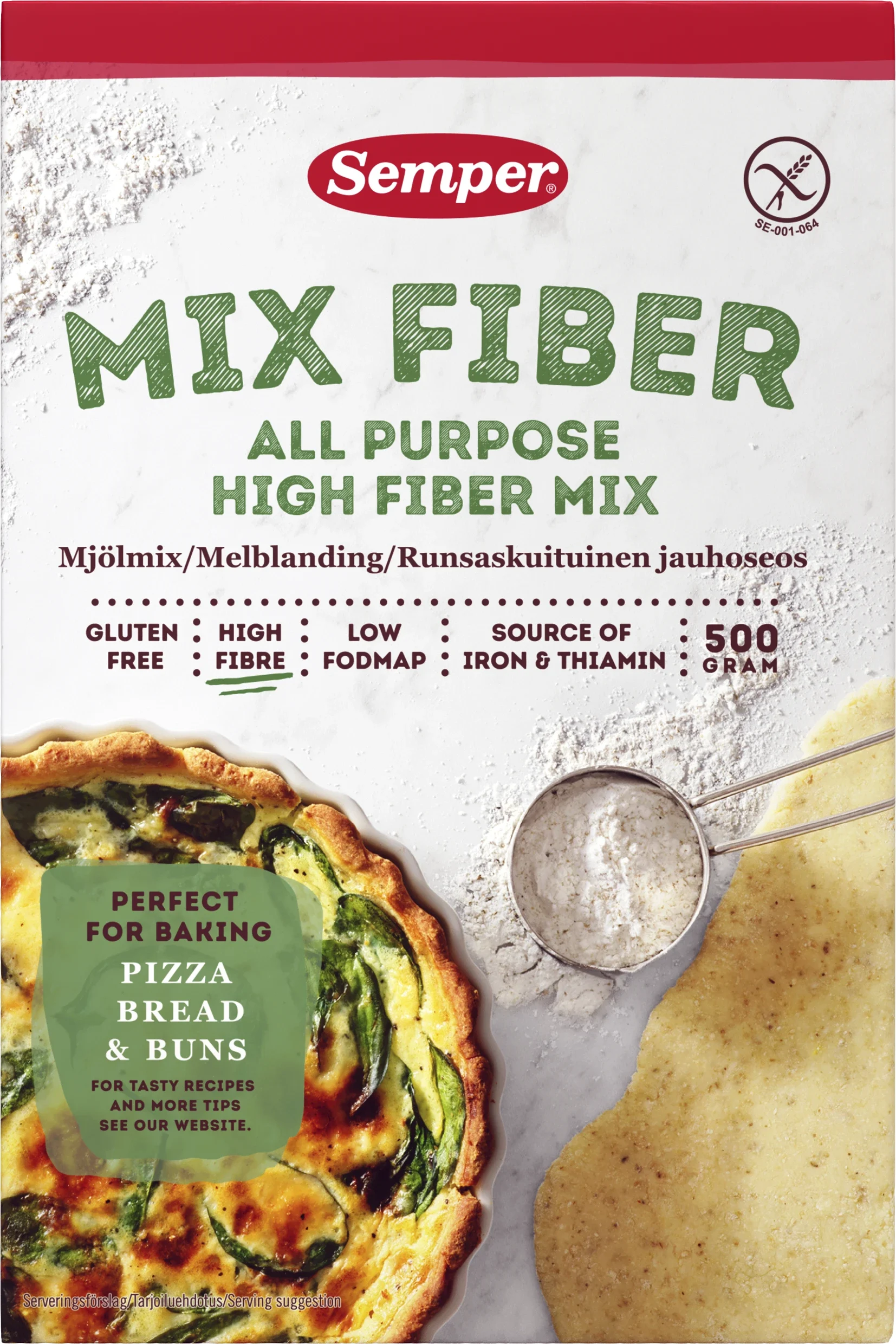 Semper Mix Fiber Glutenfri 500 g - Specialkost för barn