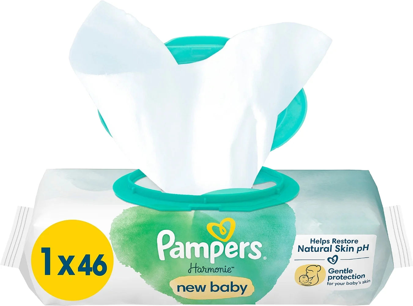 Pampers Harmonie Aloe Vera Wipes 46st - Våtservetter