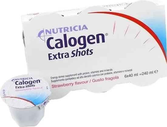 Calogen Extra Shots Jordgubb 6x40 ml - Näringsdrycker