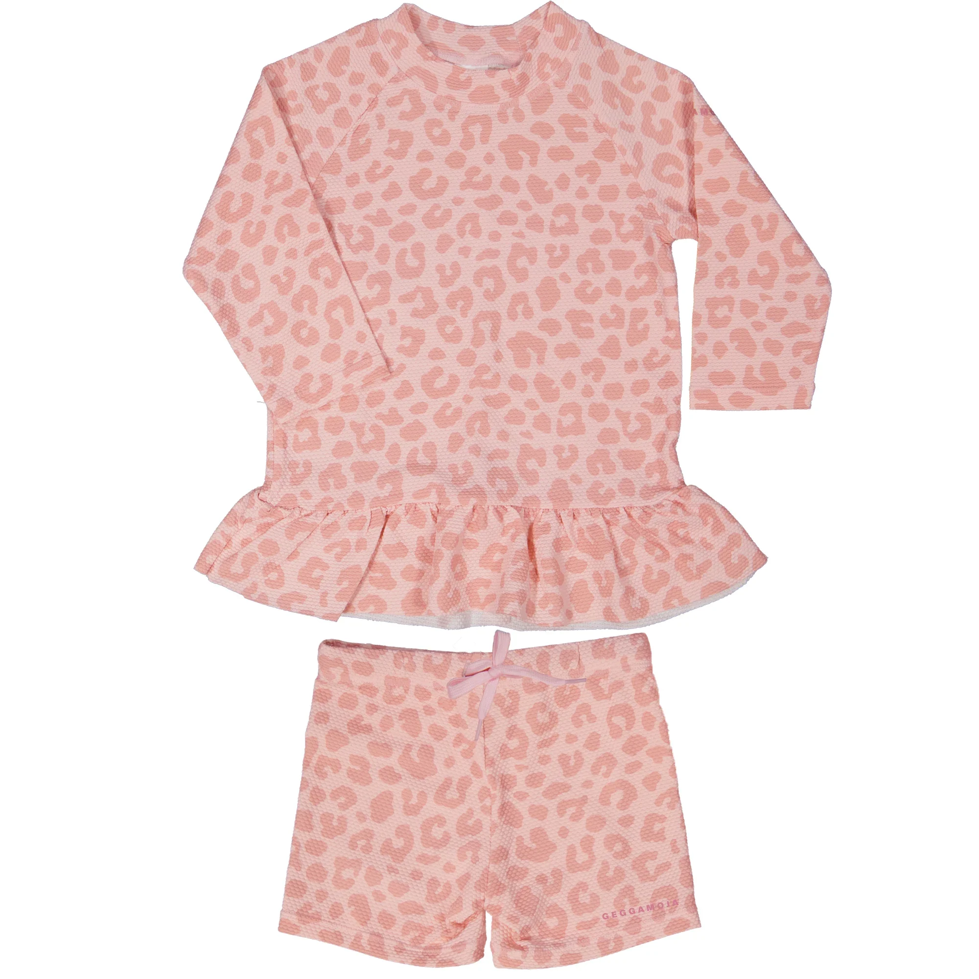 Geggamoja UV-set Rosa Leo 146/152 - UV-dräkt för barn