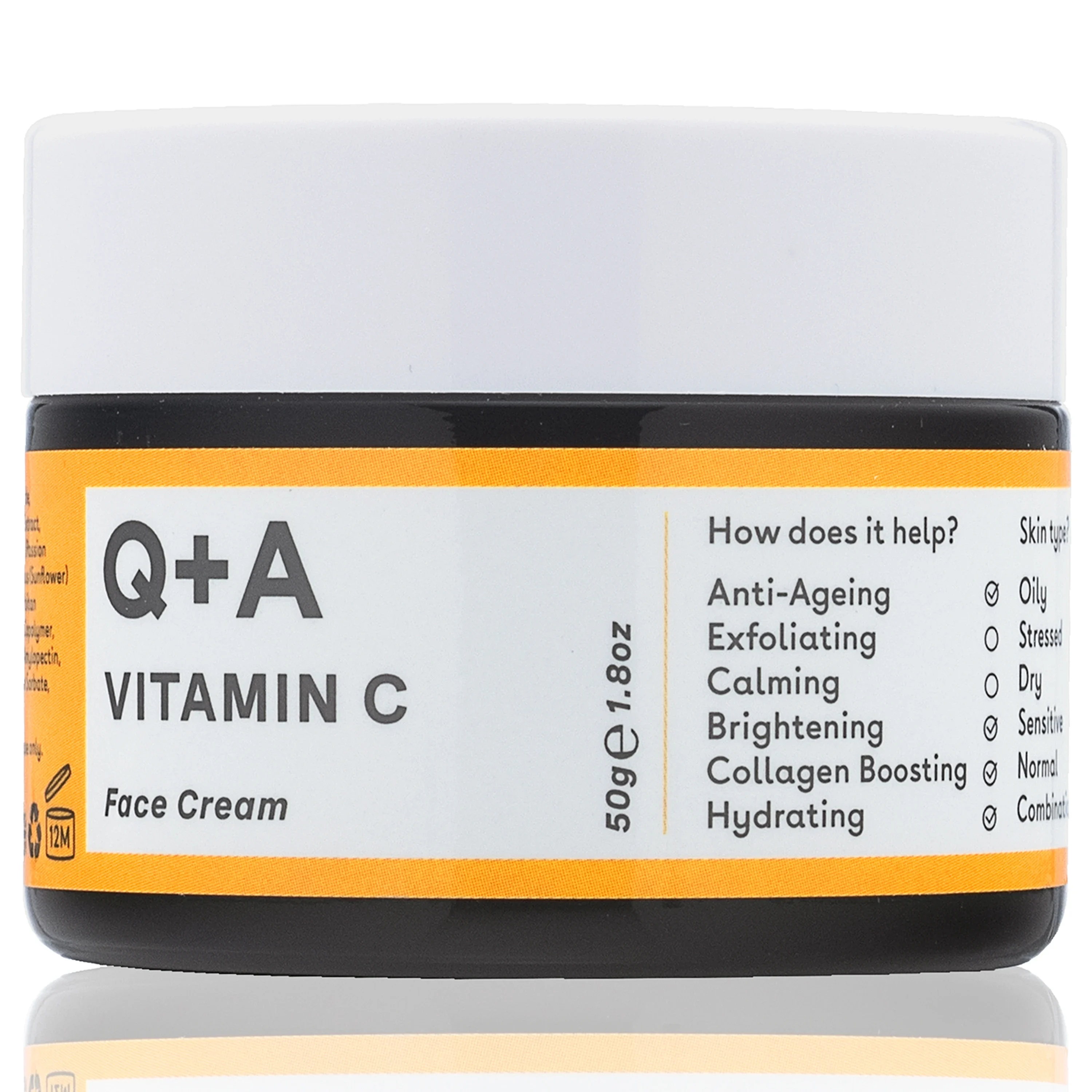 Q+A Vitamin C Radiance Face Cream 50 g - Ansiktskräm - dagkräm