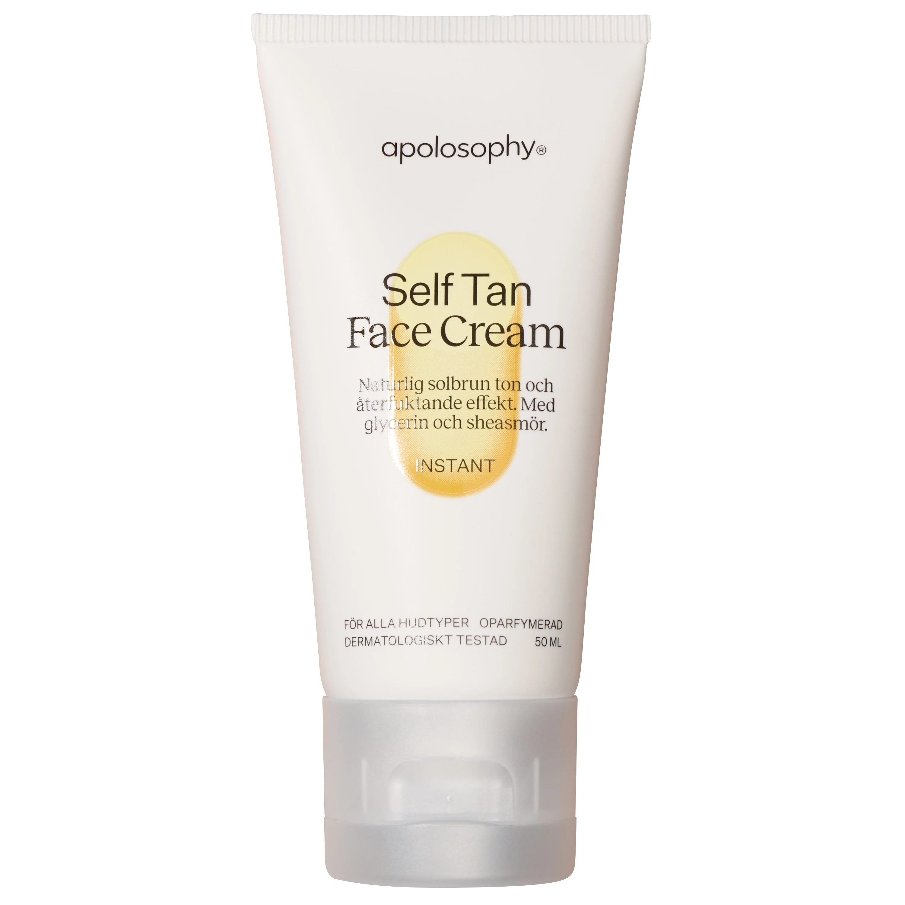 Apolosophy Self Tan Face Cream Oparfymerad 50 ml - Brun utan sol ansikte