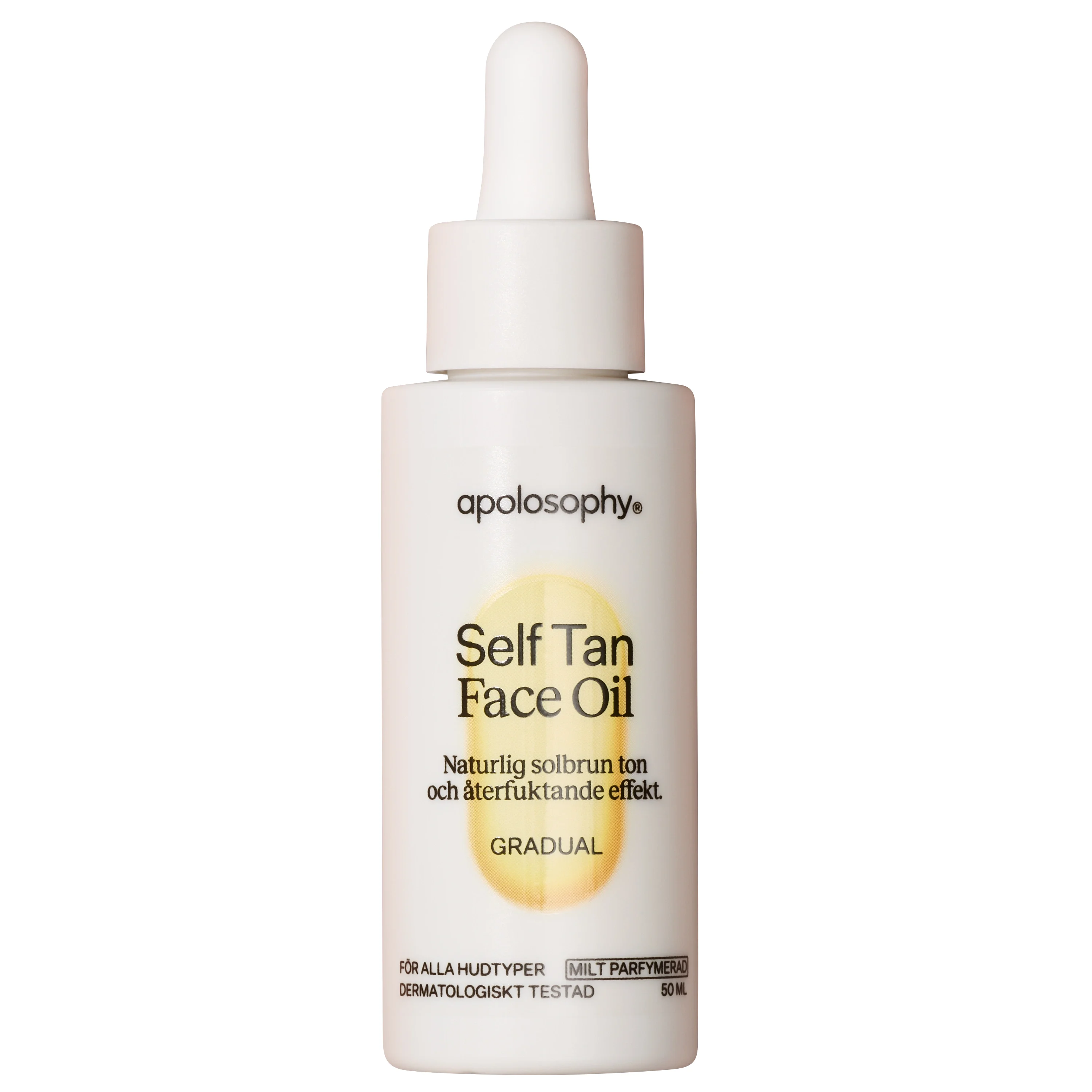Apolosophy Self Tan Face Oil 50 ml - Brun utan sol ansikte
